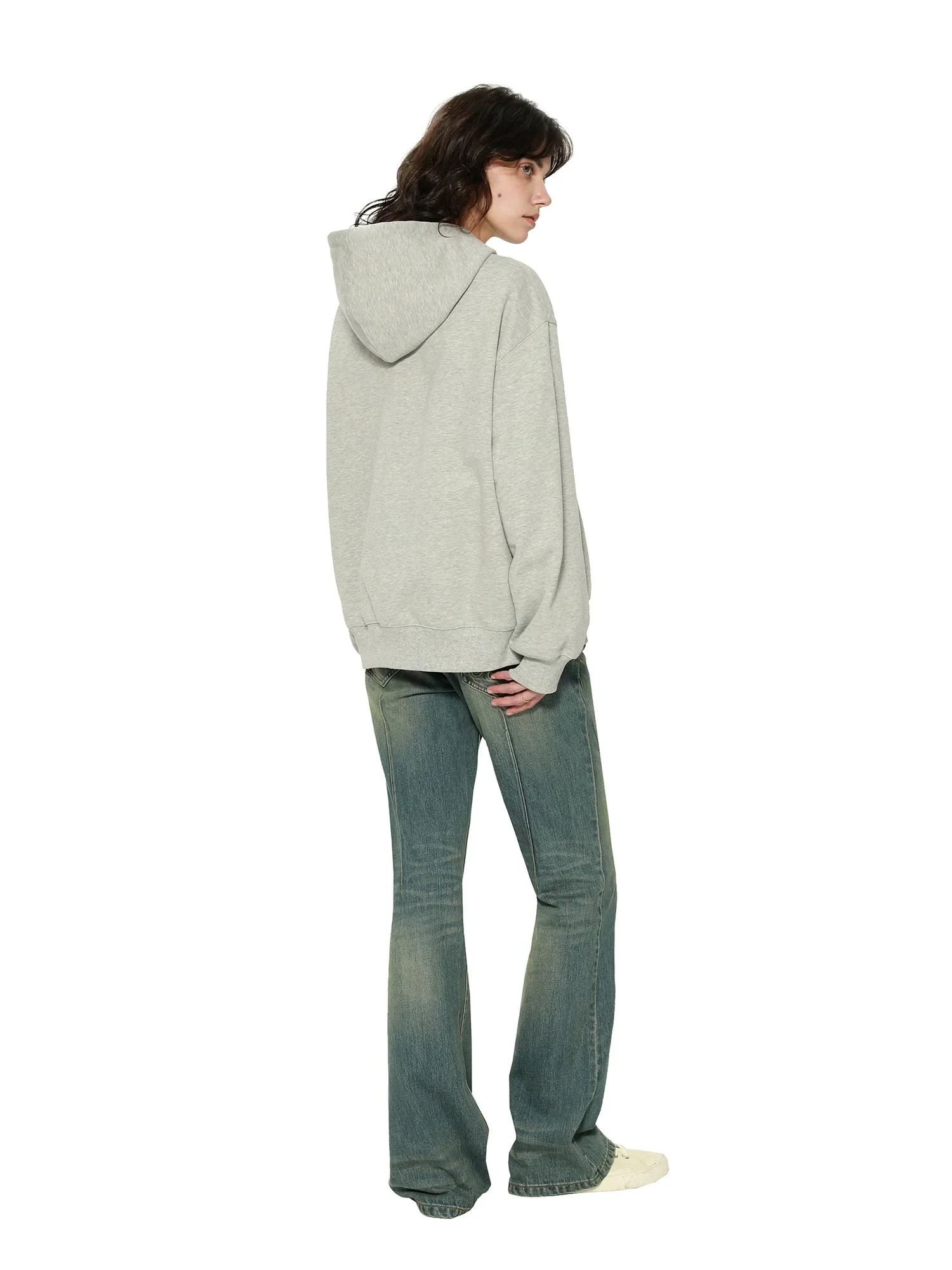 Low-Waist Flared Jeans - Image 4