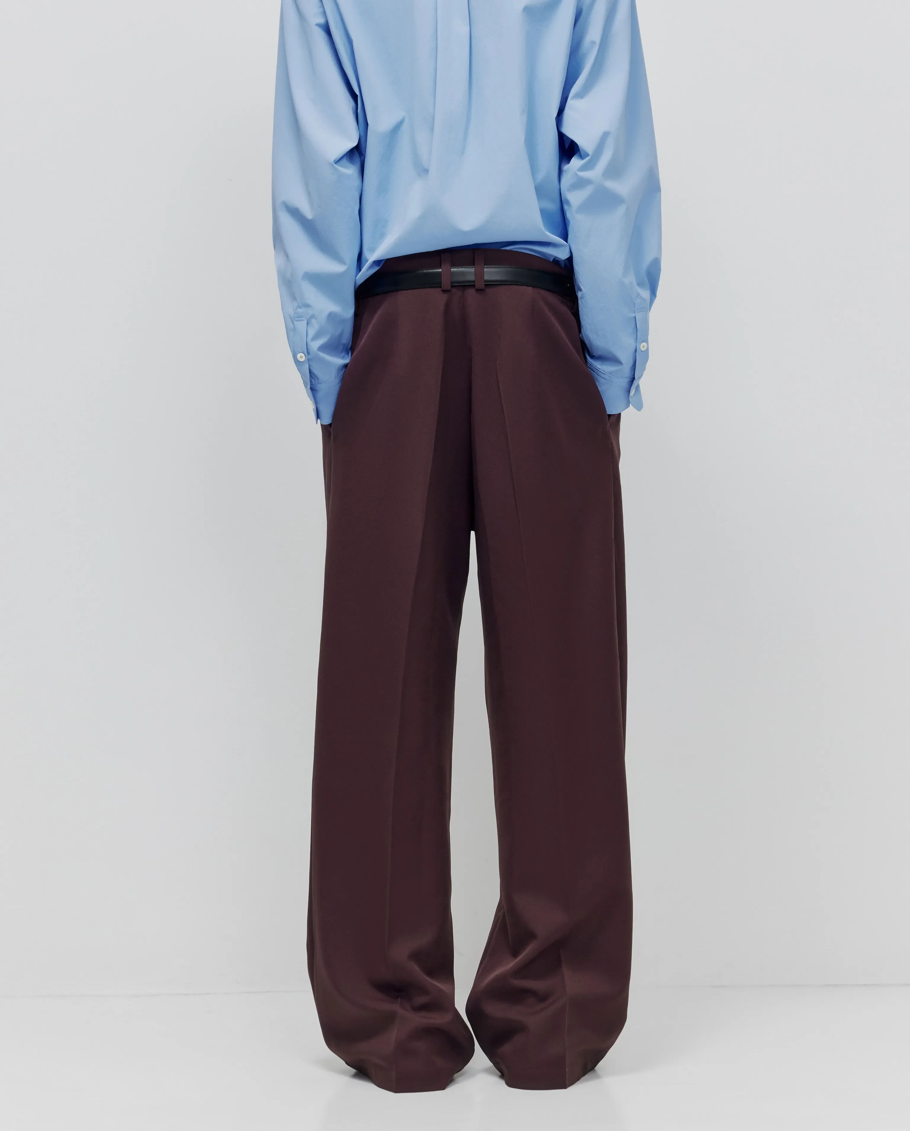 Luka Pleated Straight-Leg Trousers - Image 3