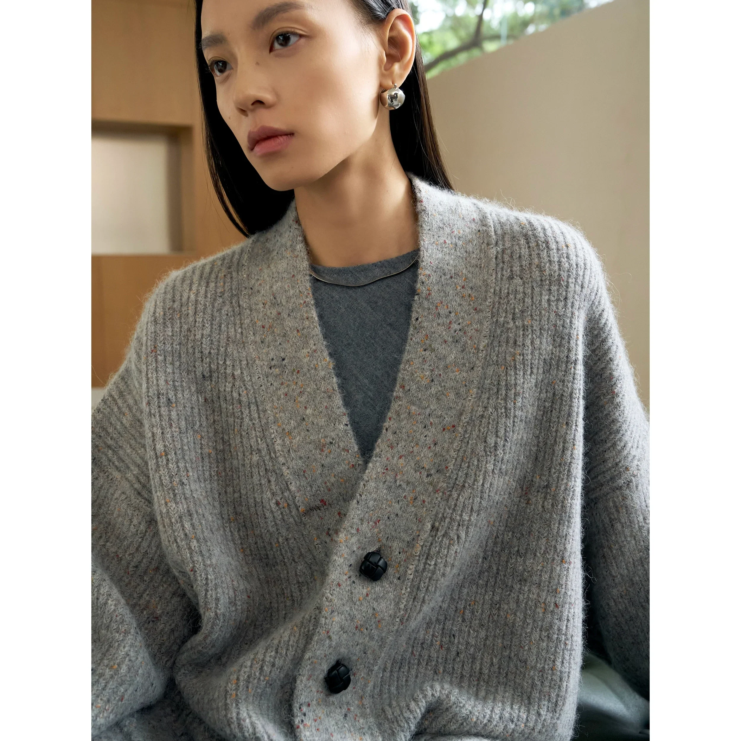 Lux Oversized Knit Cardigan - Image 4