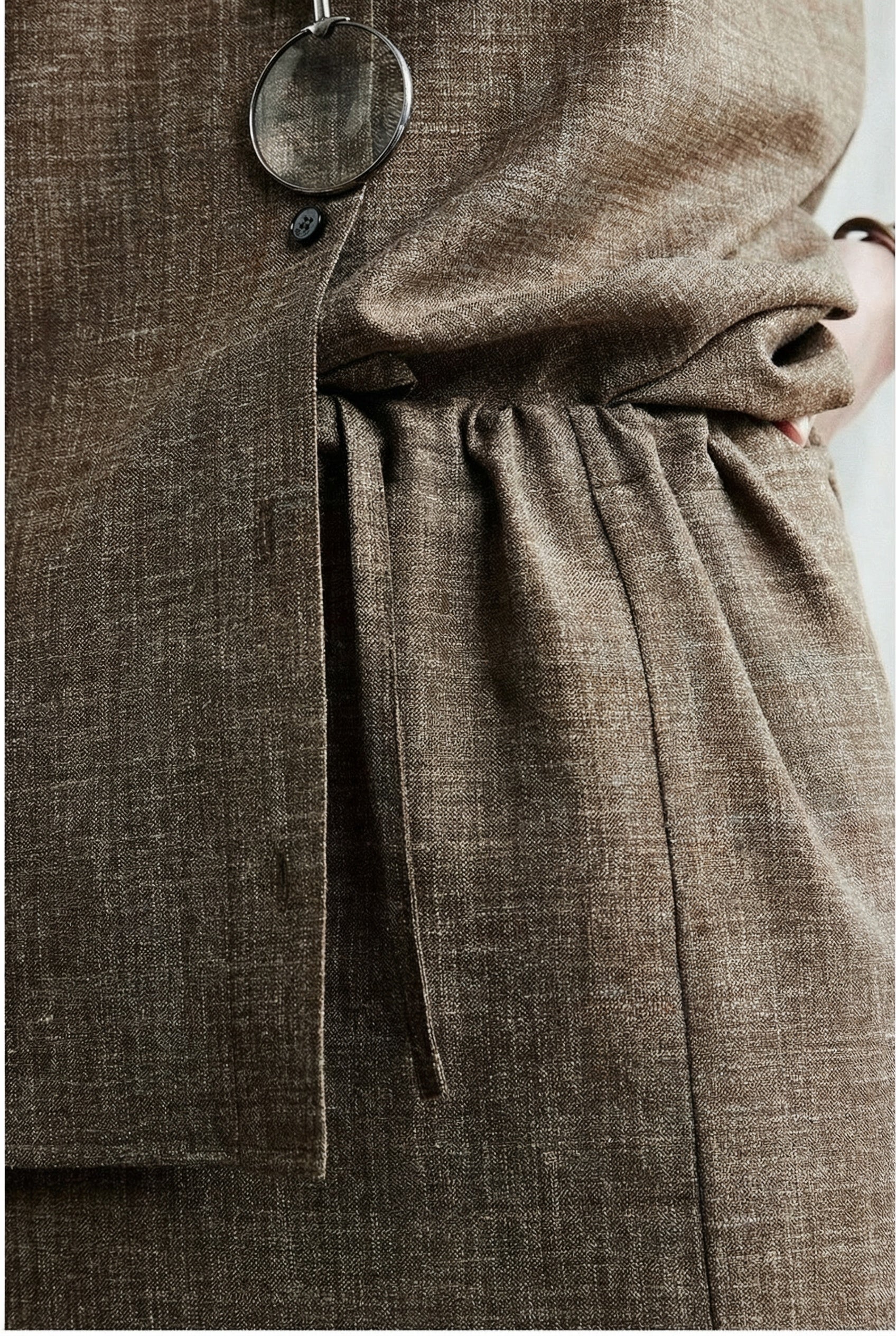 Luxurious Silk Linen Wool Suit - Image 17