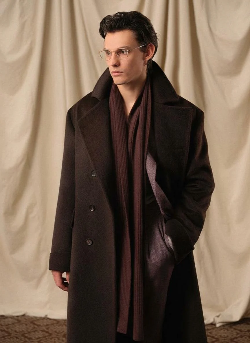 Luxury Long Peacoat