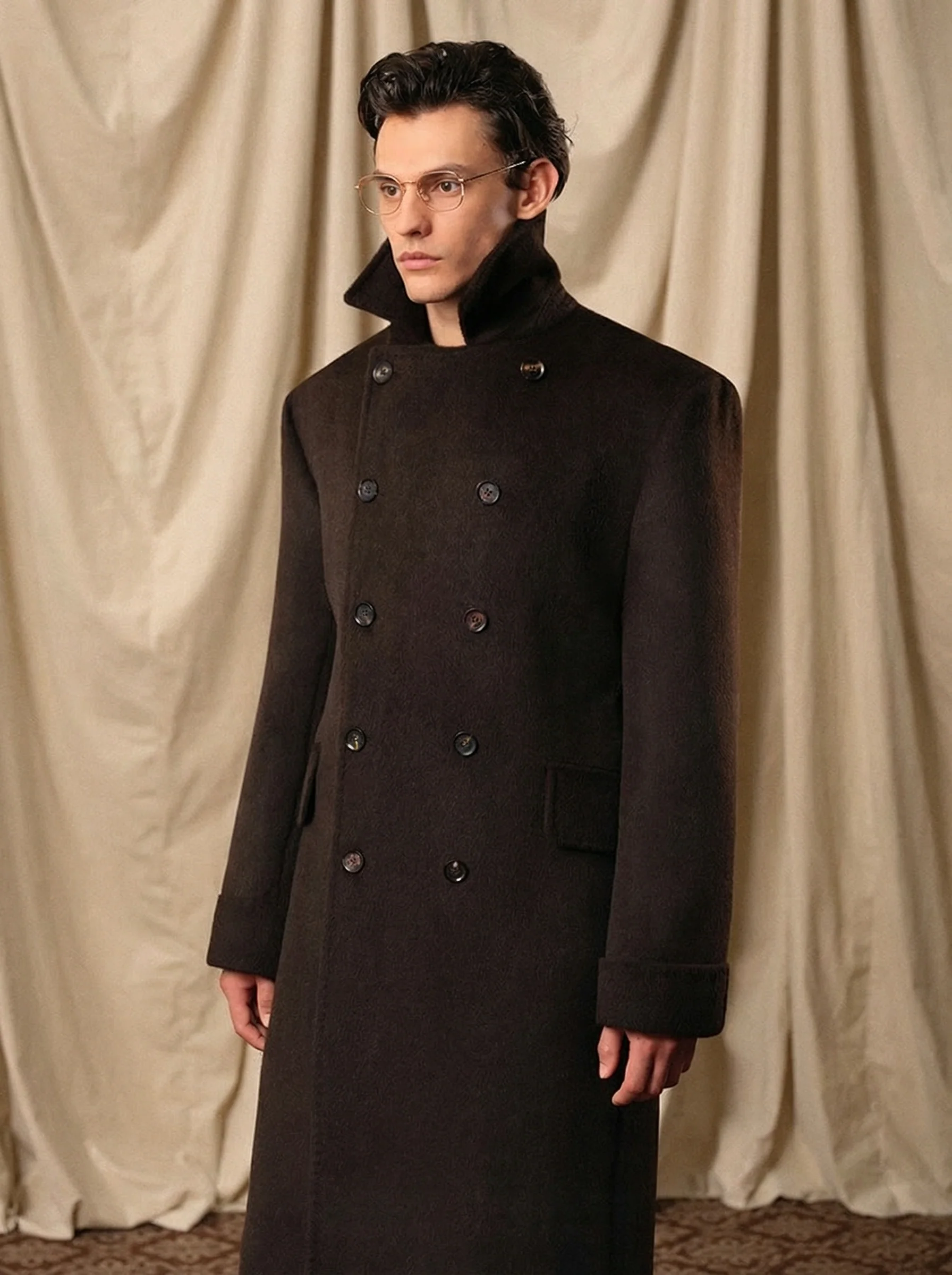 Luxury Long Peacoat - Image 3