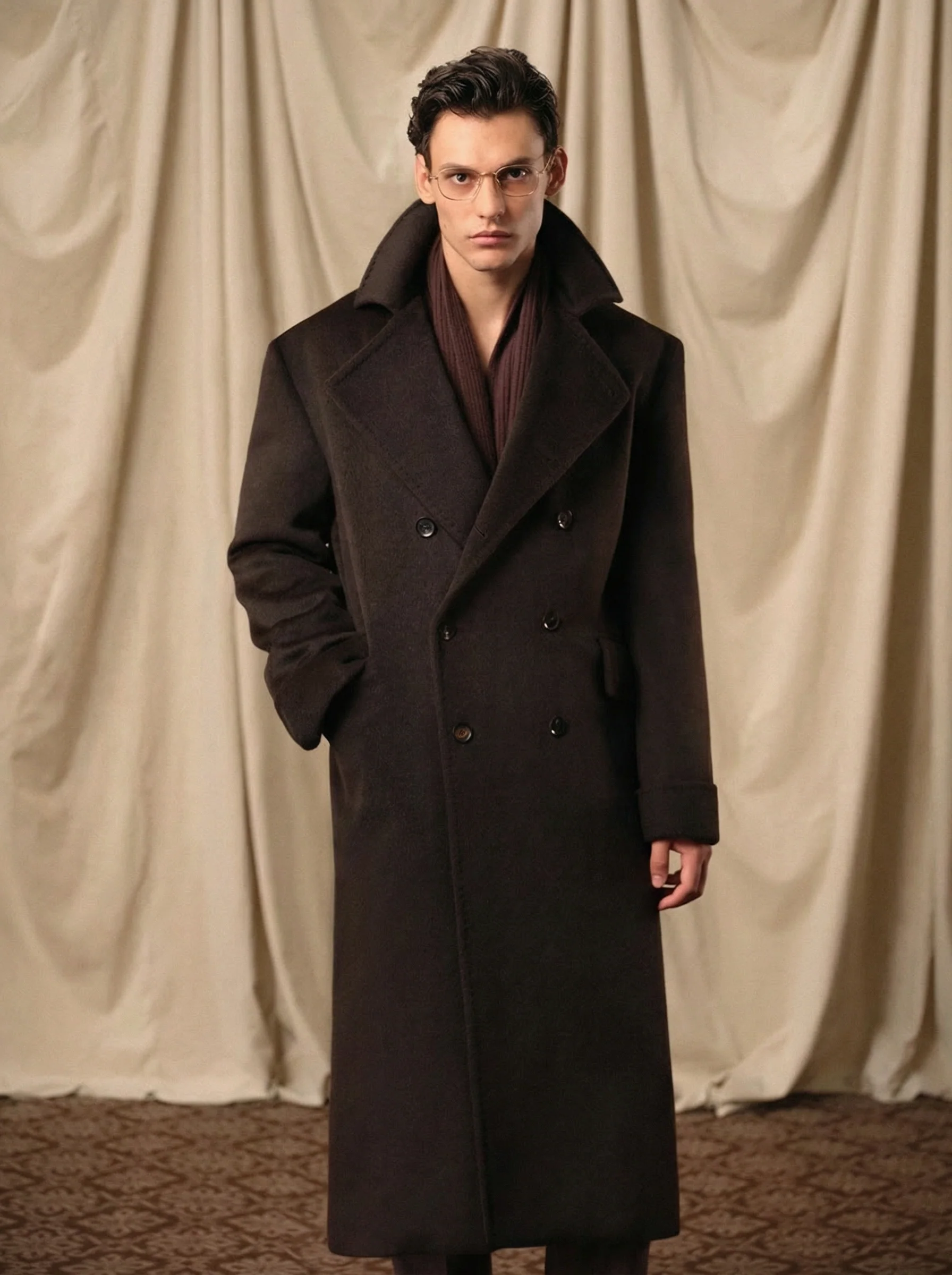 Luxury Long Peacoat - Image 4
