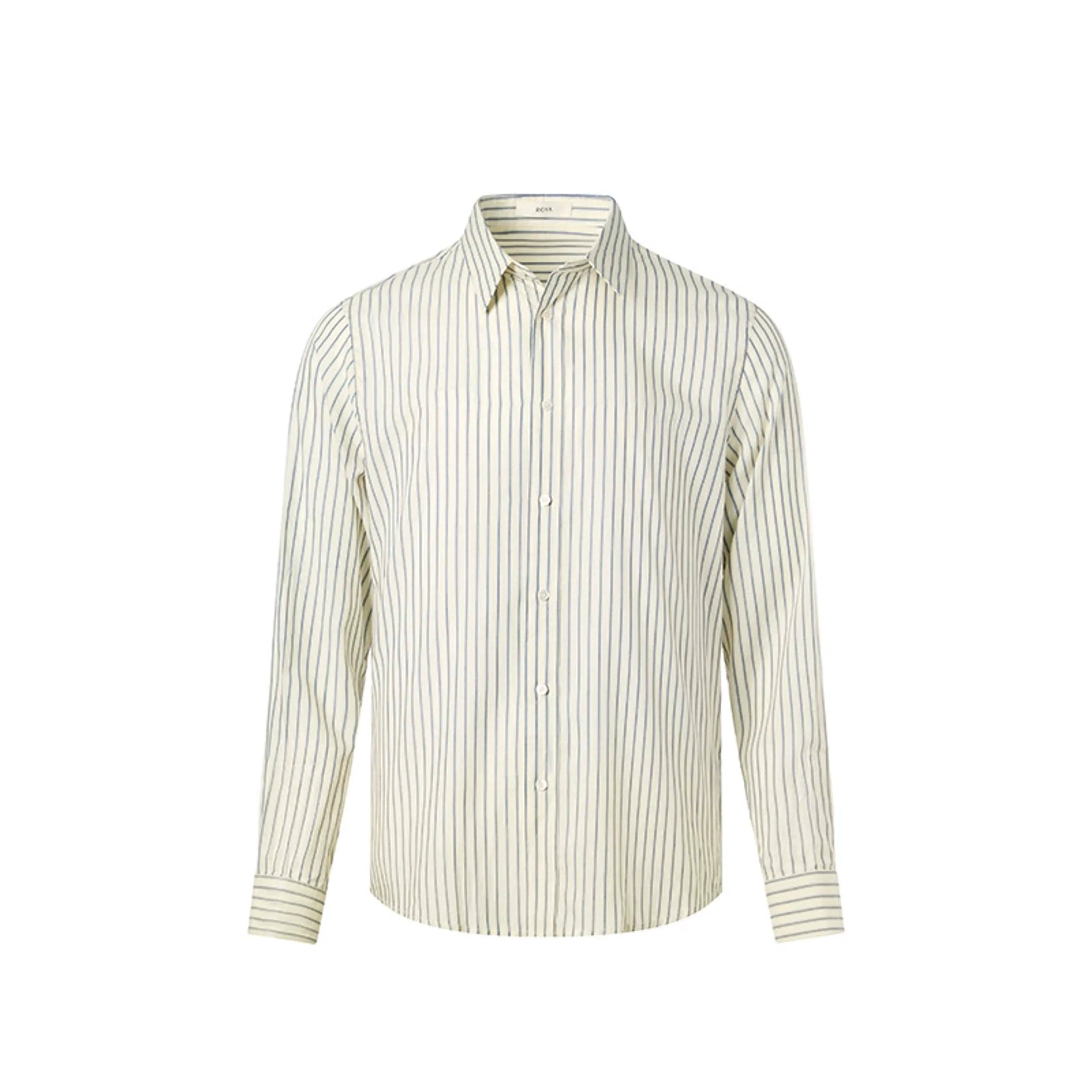 Lyocell-Silk Pinstripe Shirt - Image 4