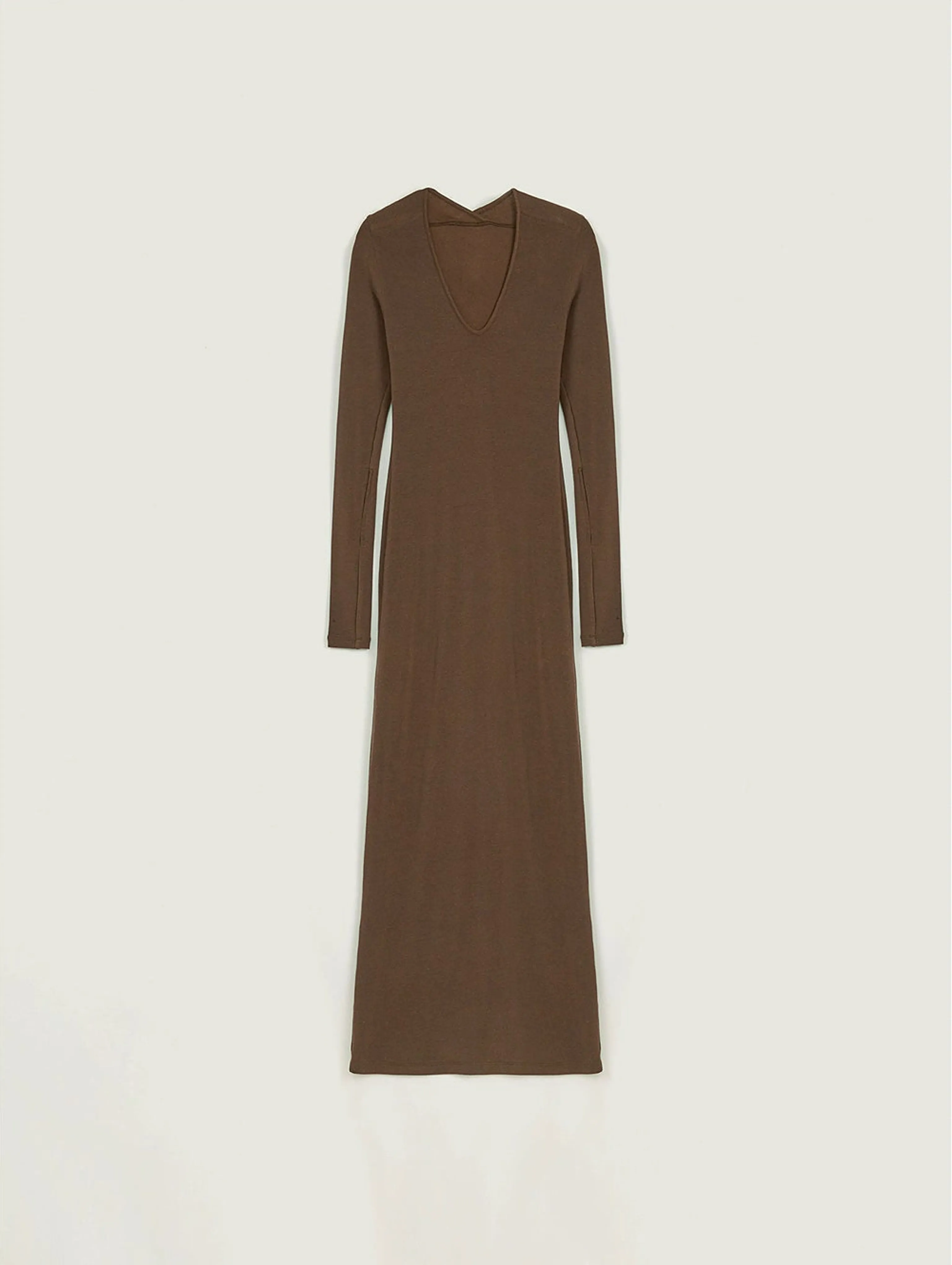 Lyocell-Wool Cape Maxi Dress Set - Image 7