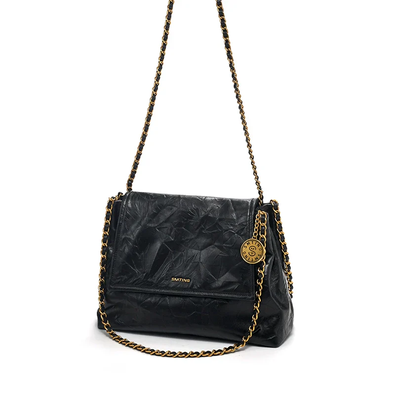 Madrid Cowhide Chain Shoulder Bag - Image 2