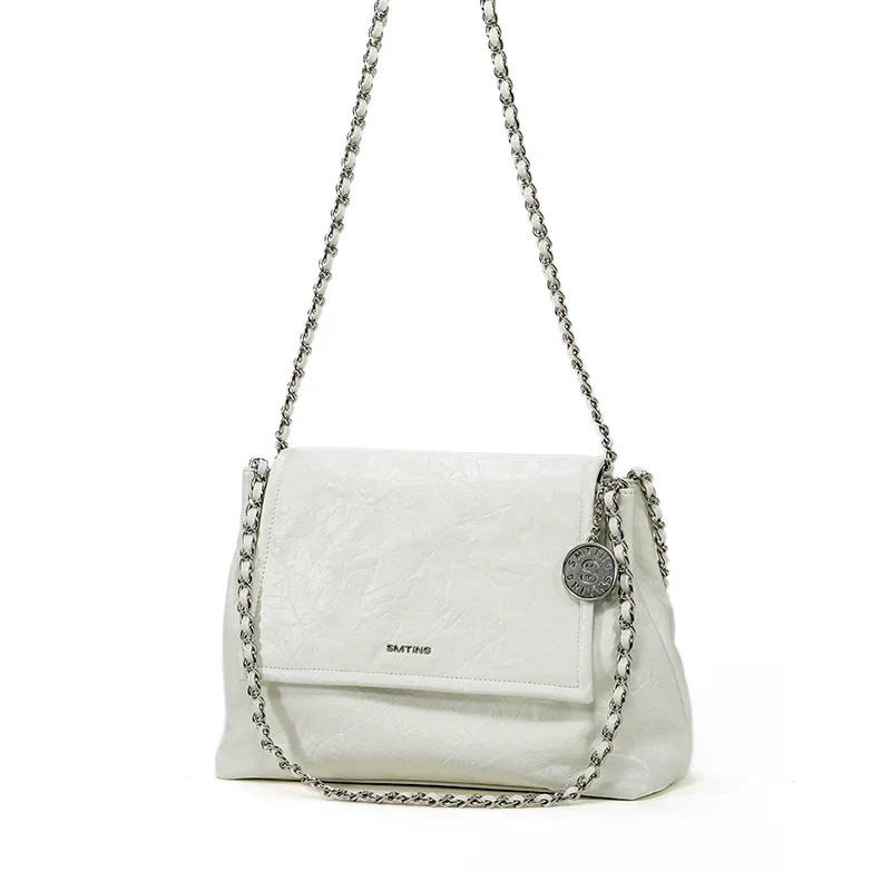 Madrid Cowhide Chain Shoulder Bag - Image 3