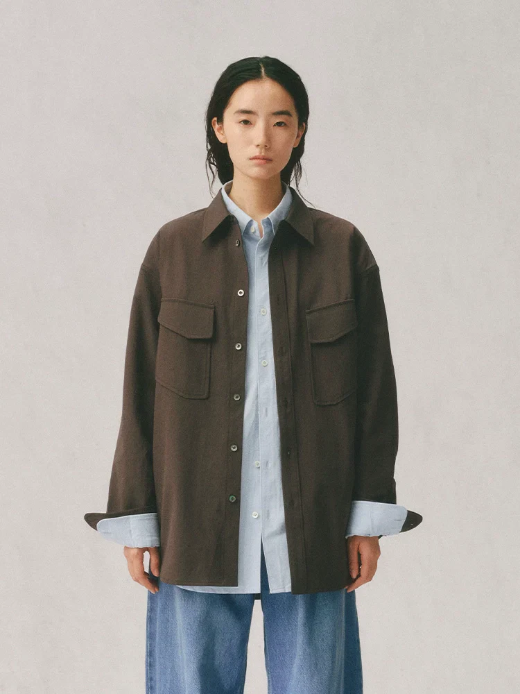 Marie Textured Pocket Overshirt - Image 2