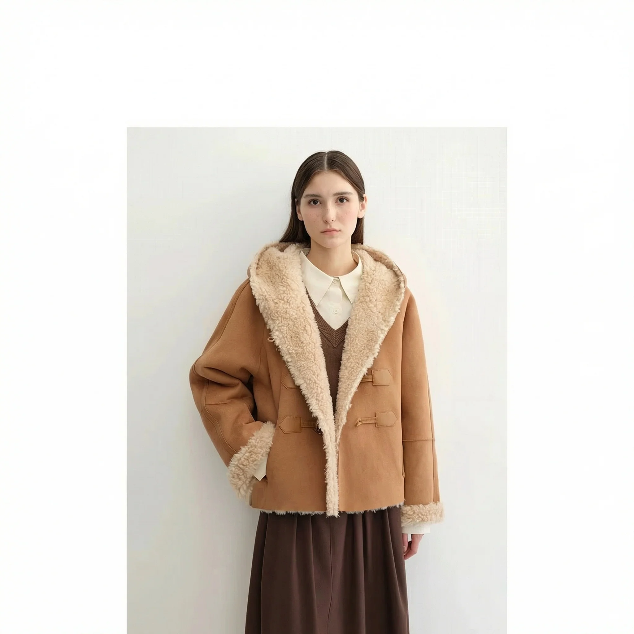 Marseille Reversible Shearling Duffle Jacket - Image 2