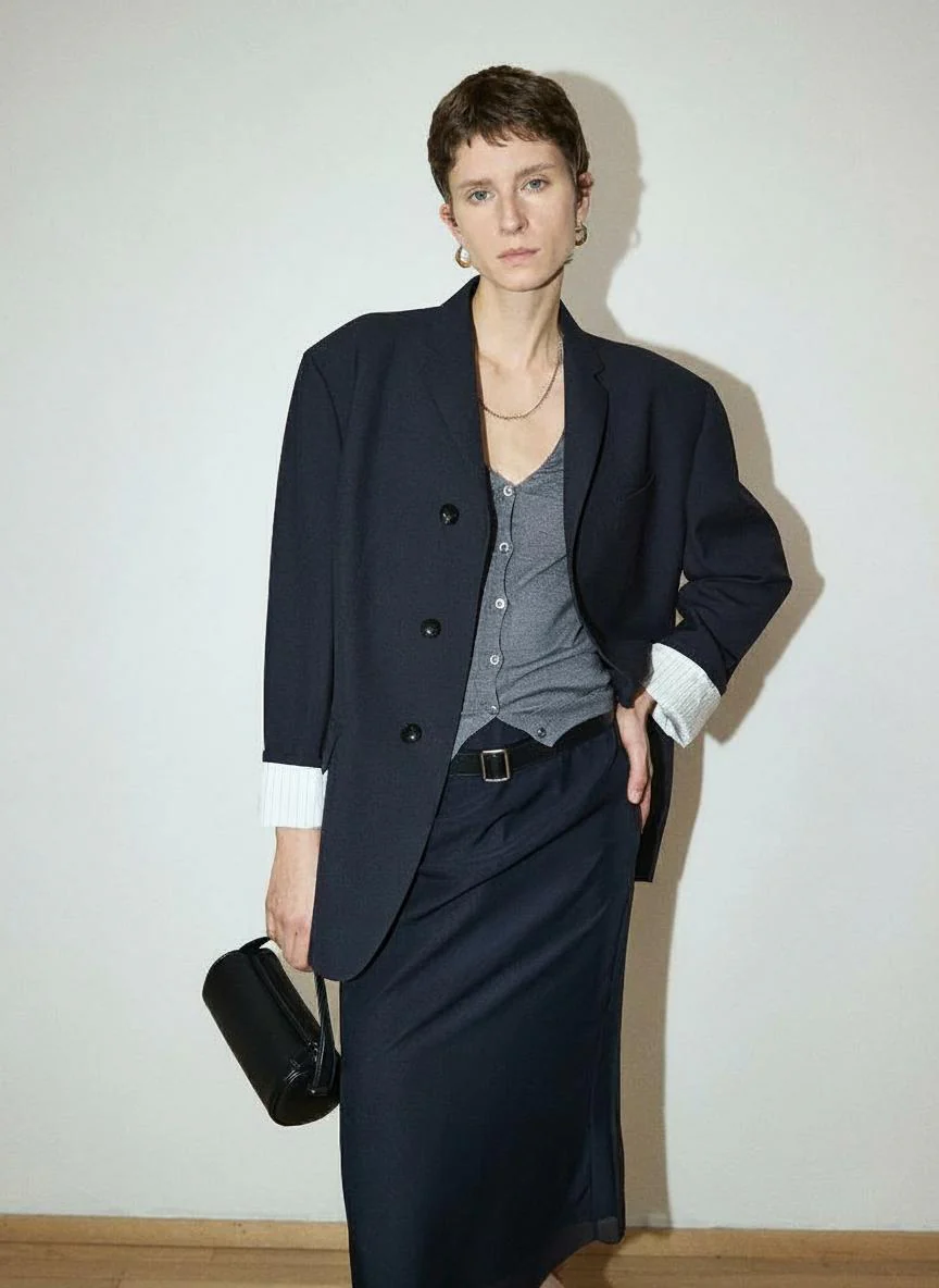 Marzotto Wool Boxy Blazer - Image 6