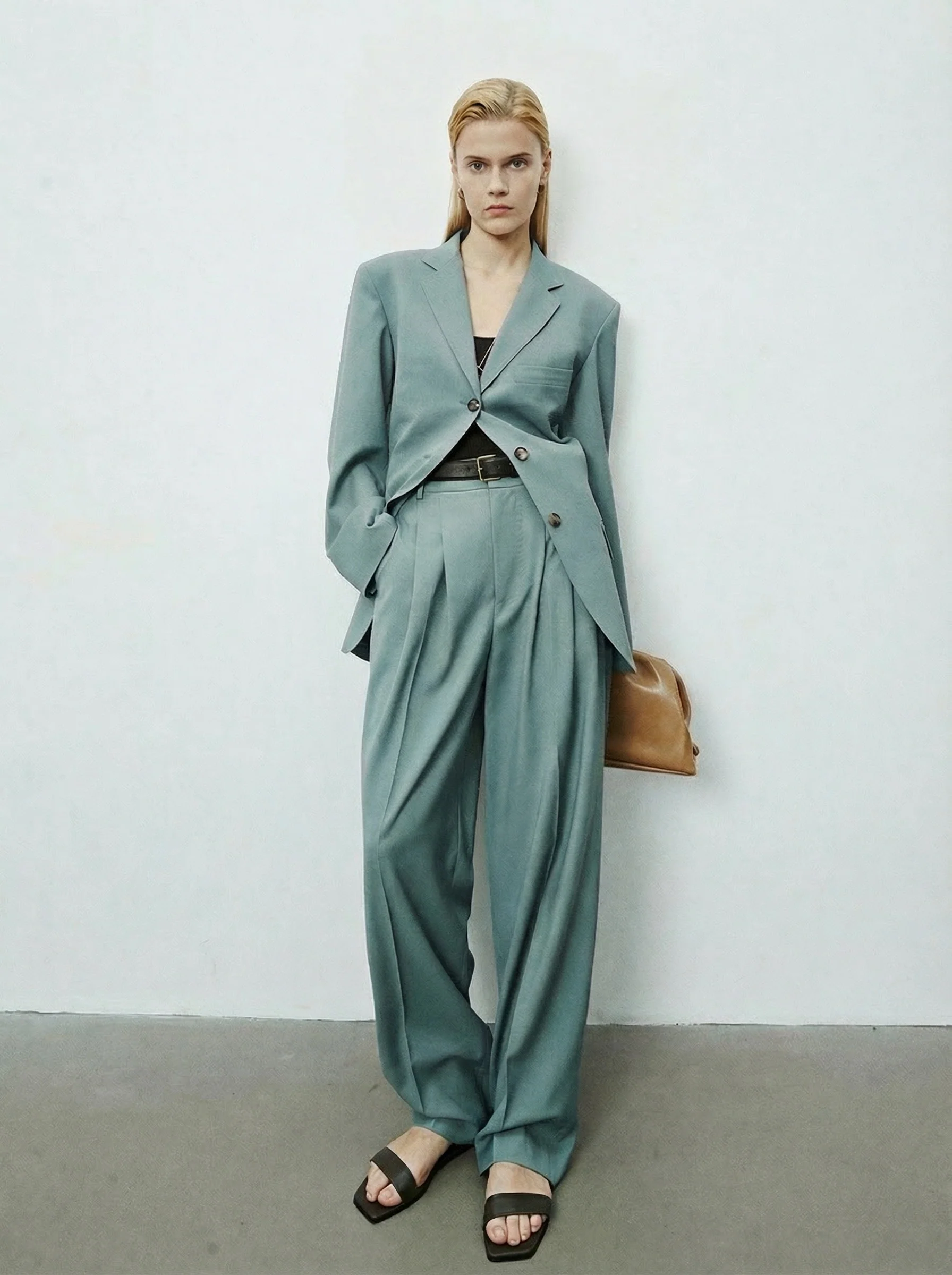 Marzotto Wool Pleated Trousers - Image 4