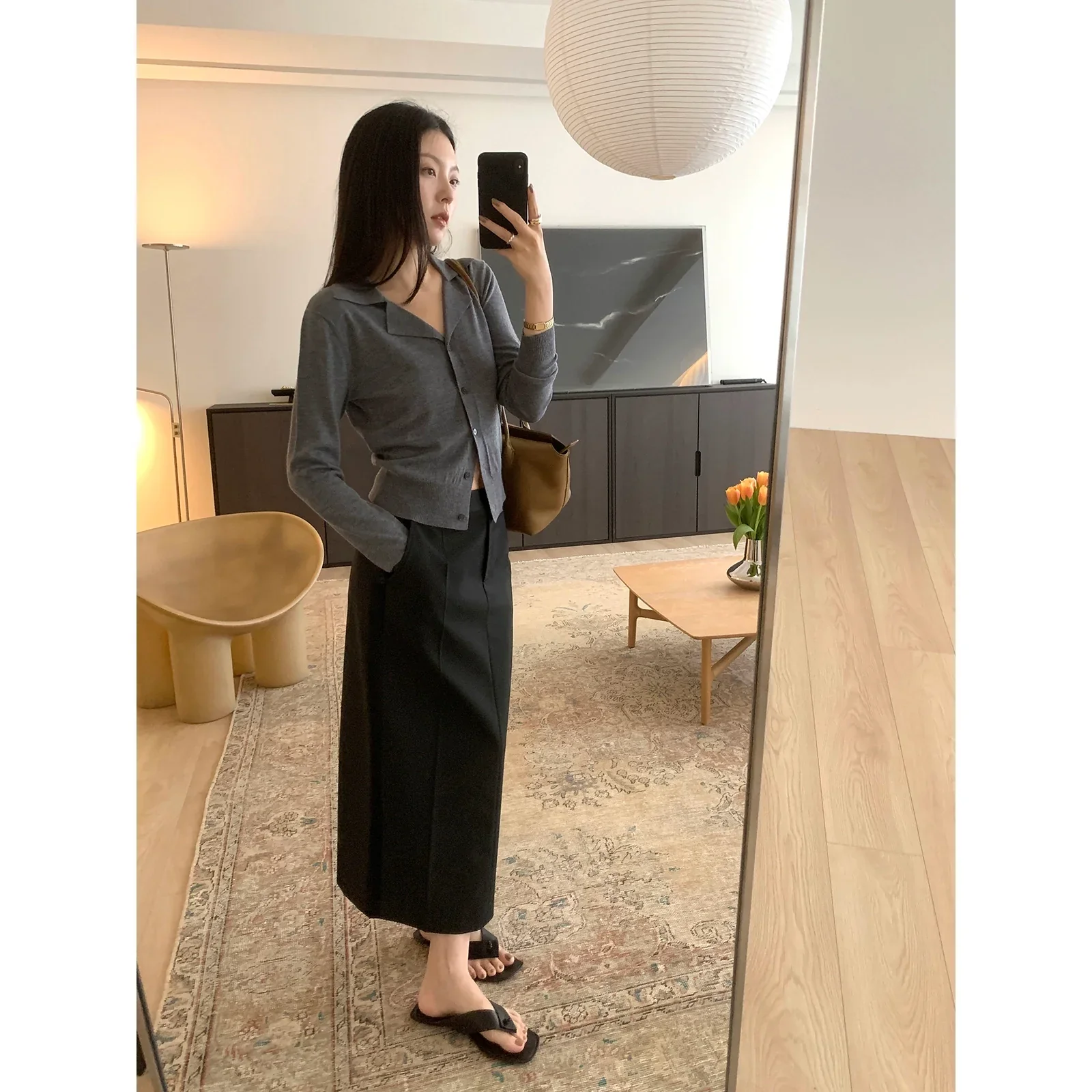 Matte Black Skirt - Image 2
