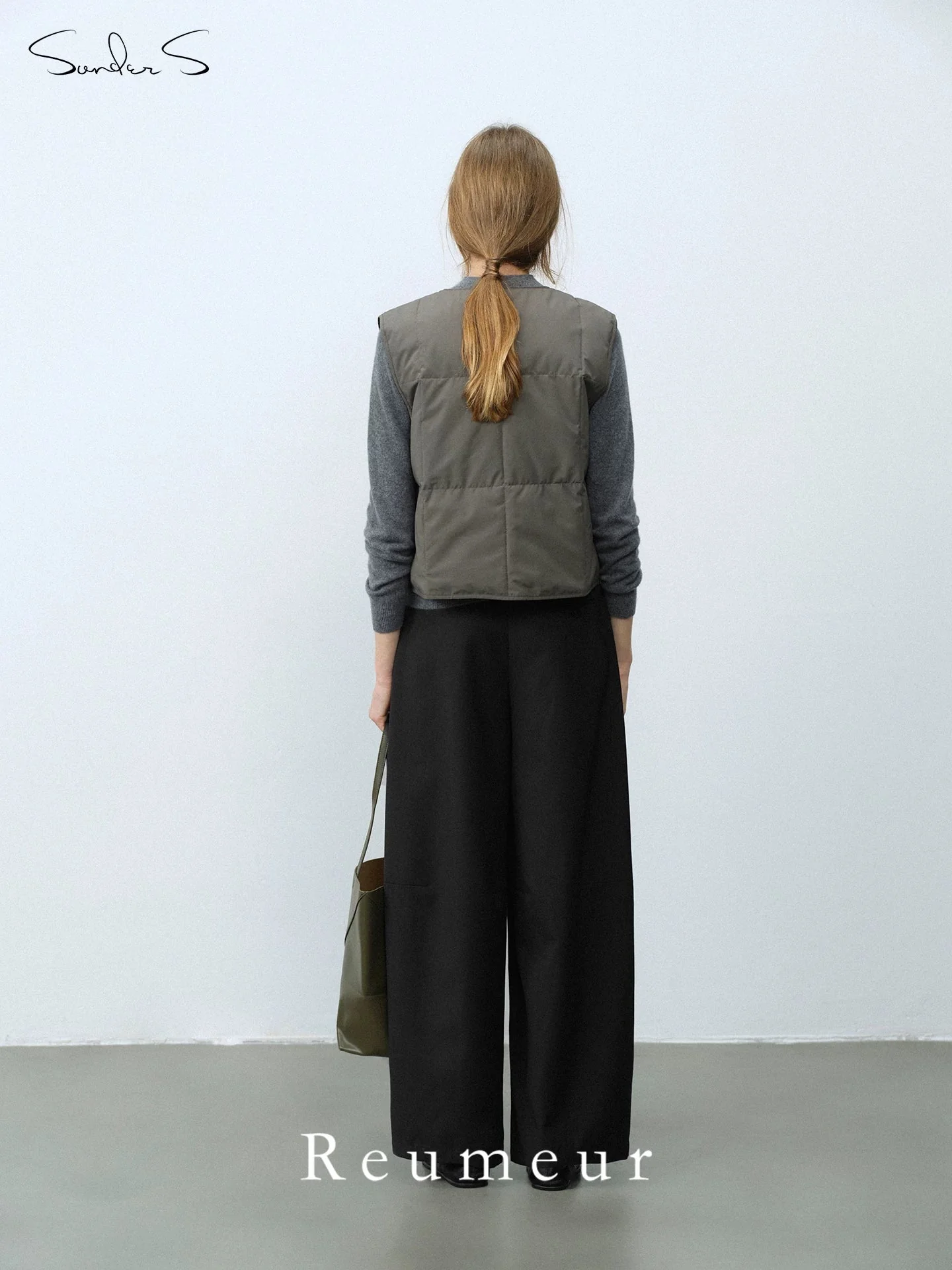 Matte Quilted Down Vest