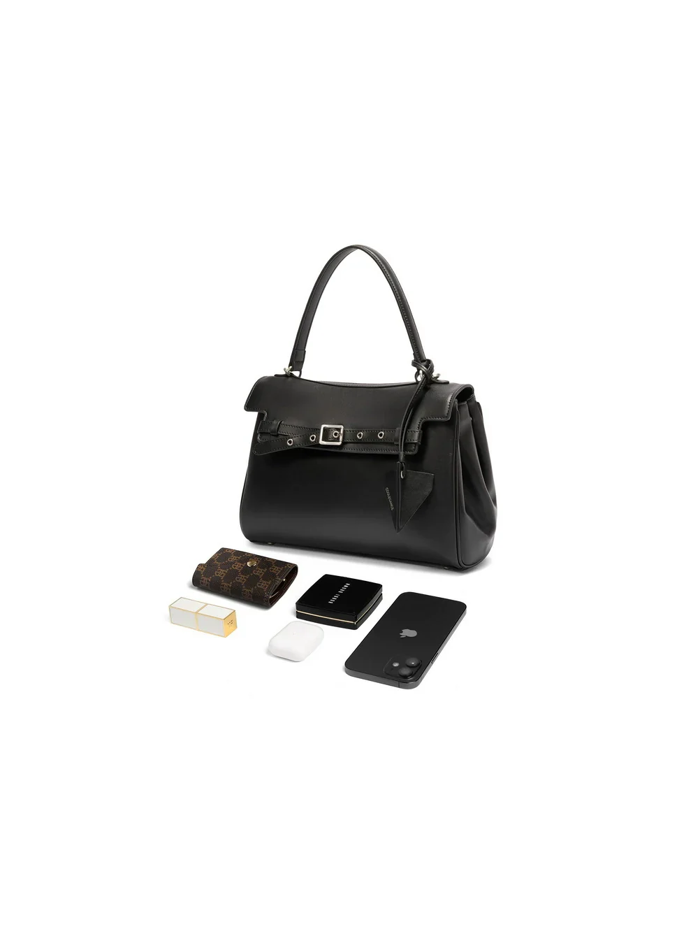 Medium Commuter Leather Shoulder Bag - Image 2