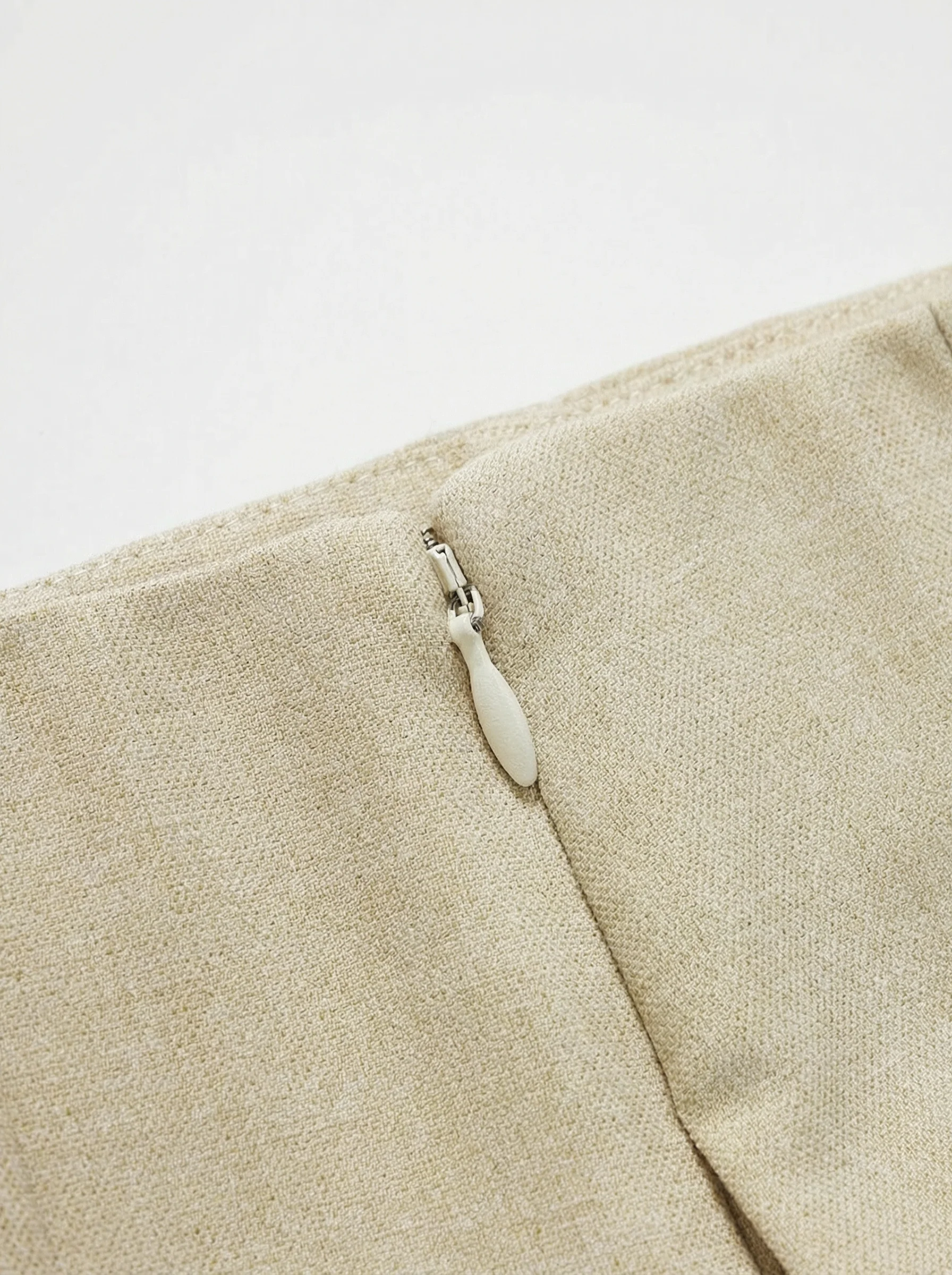 Melange Pleated Wide-Leg Trousers - Image 4