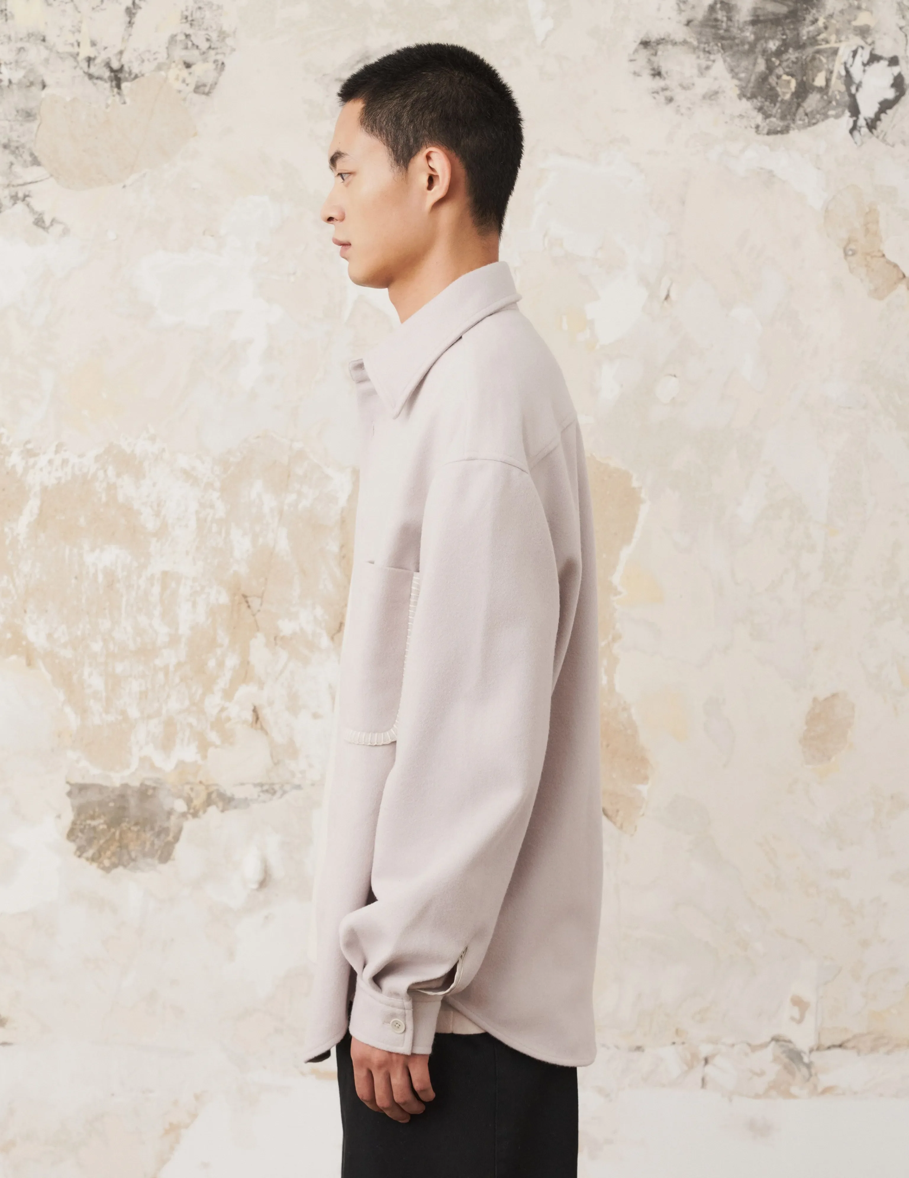 Melvin Wool-Blend Overshirt - Image 5