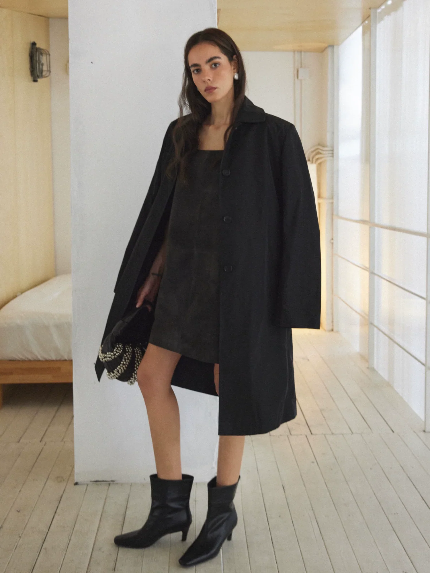 Memory Fabric Single-Breasted Coat - Image 5