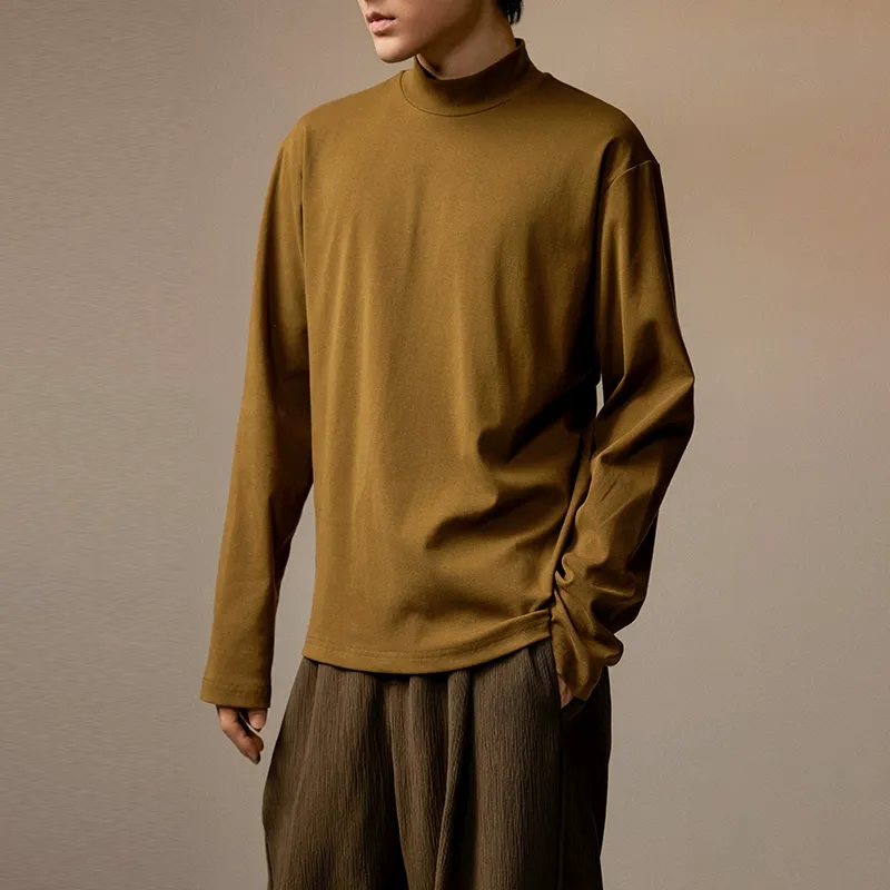 Men's High-Neck Long-Sleeve Shirt - Image 7