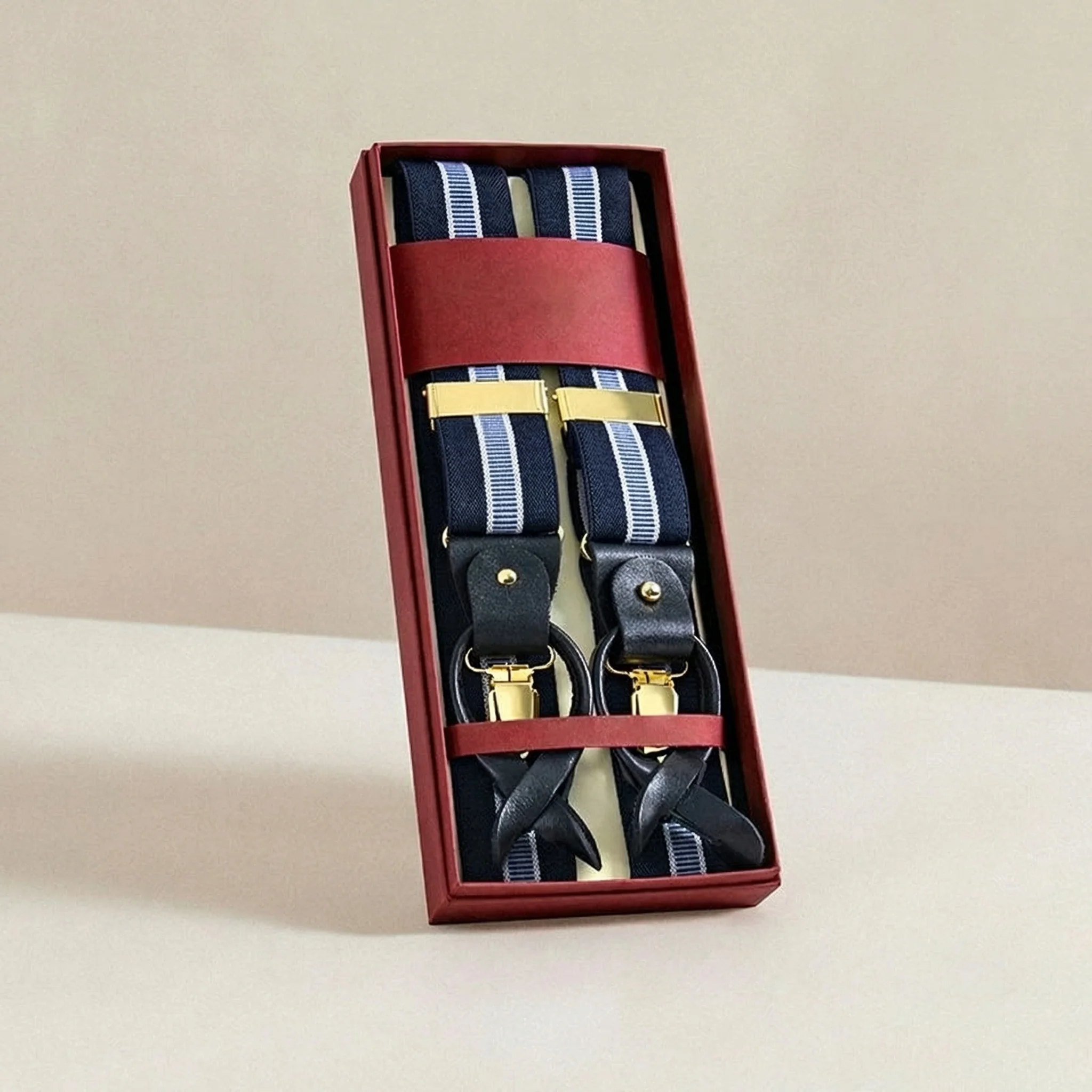 Men's Luxury Leather Suspenders - Image 19
