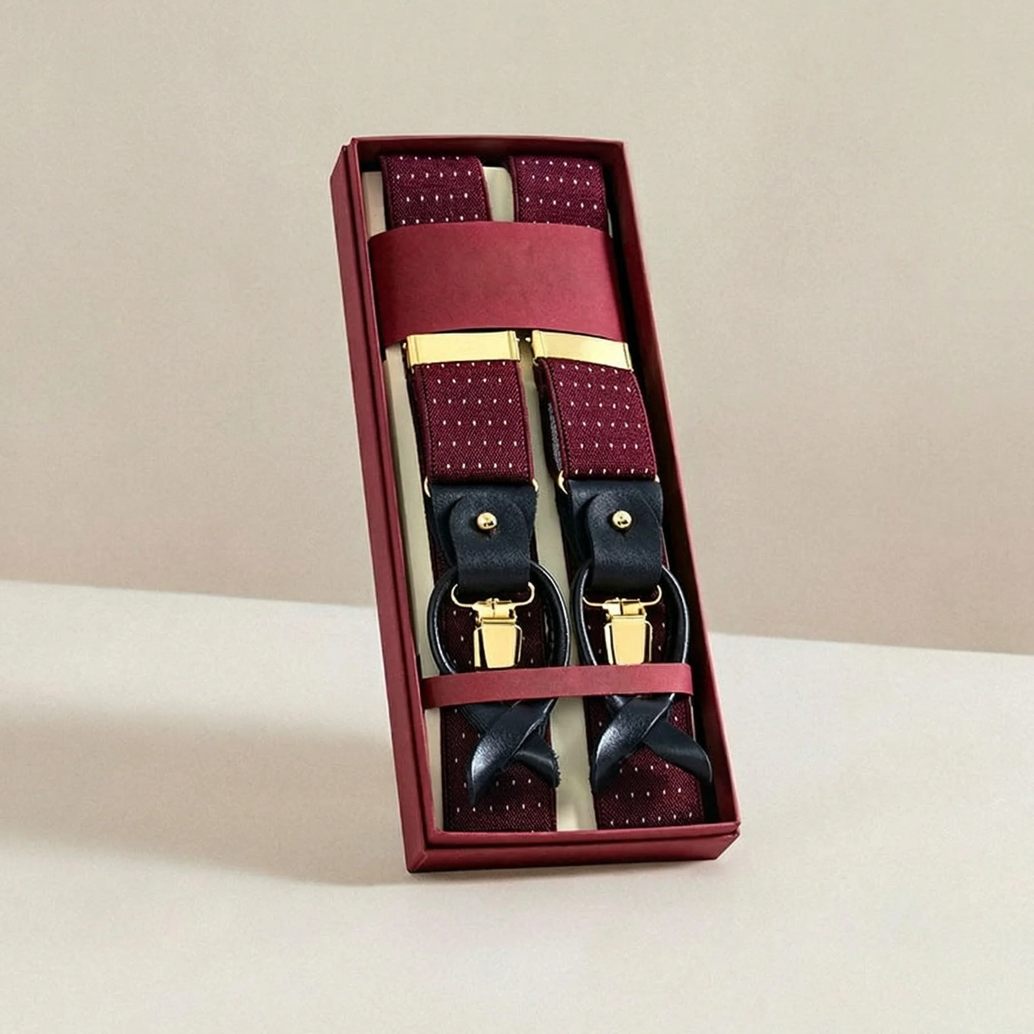 Men's Luxury Leather Suspenders - Image 20