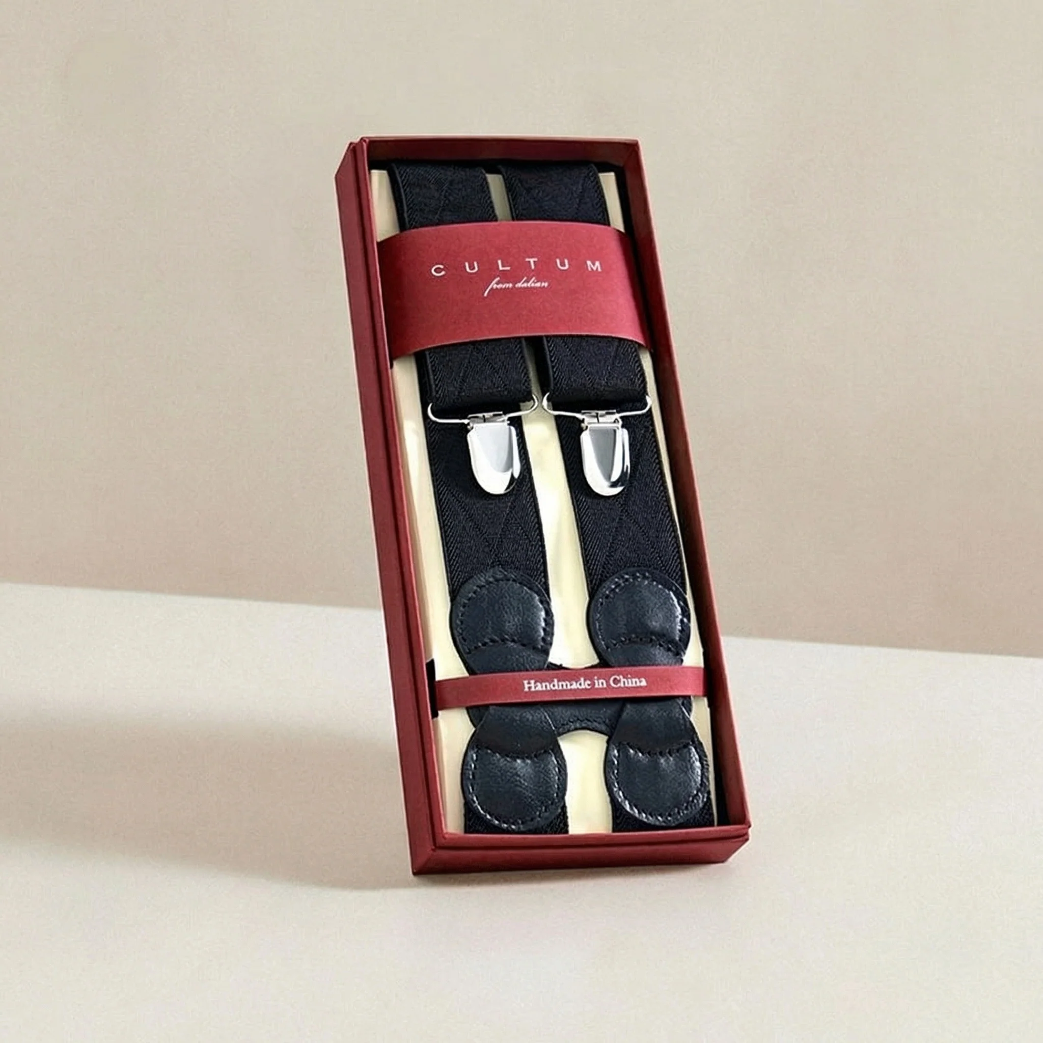 Men's Luxury Leather Suspenders - Image 22