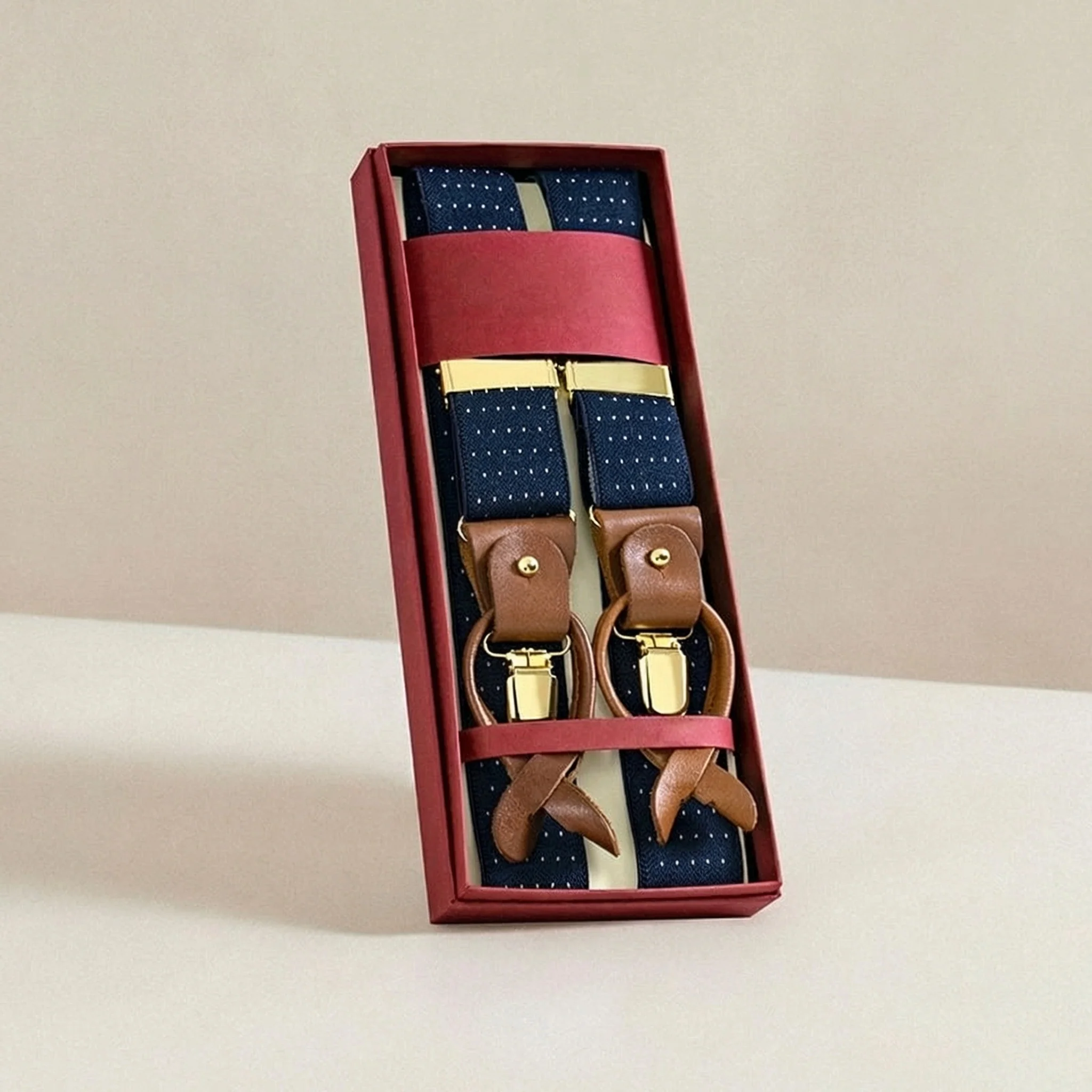 Men's Luxury Leather Suspenders - Image 24