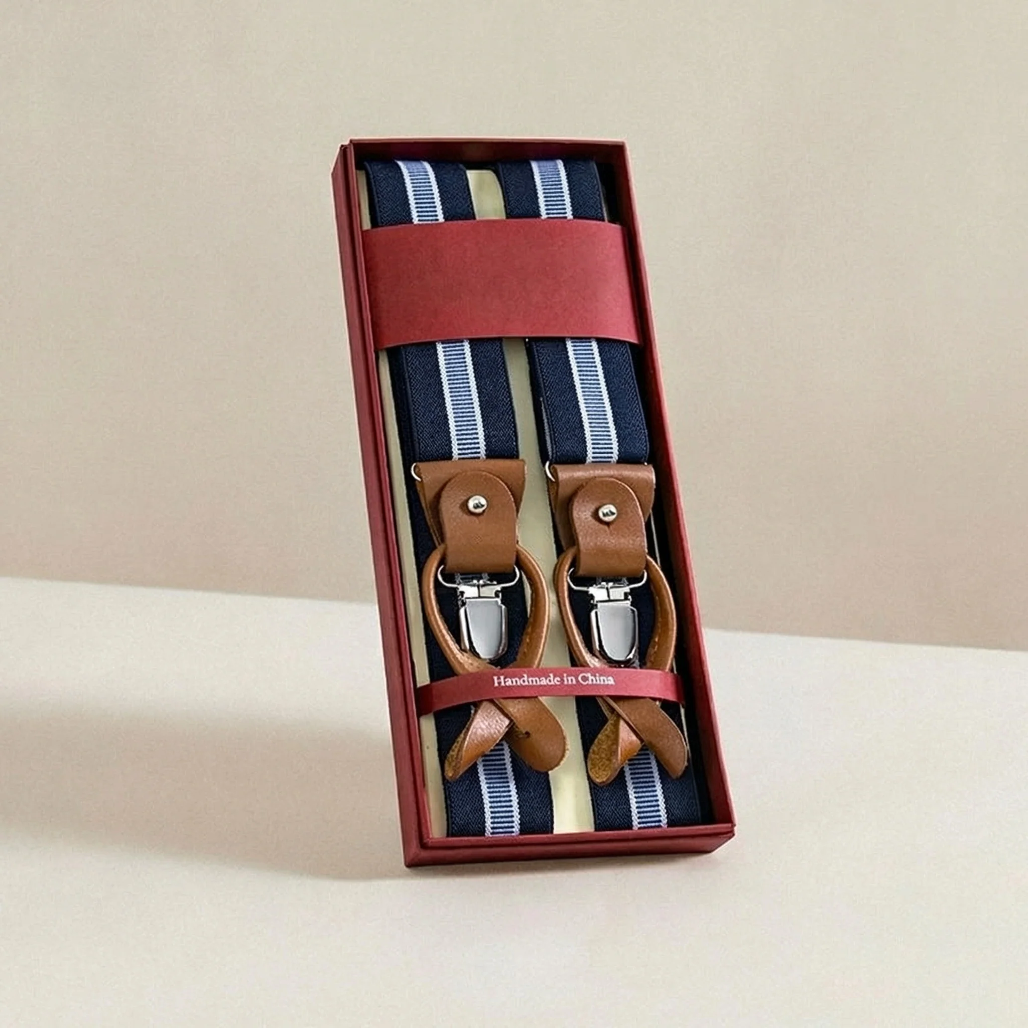 Men's Luxury Leather Suspenders - Image 26