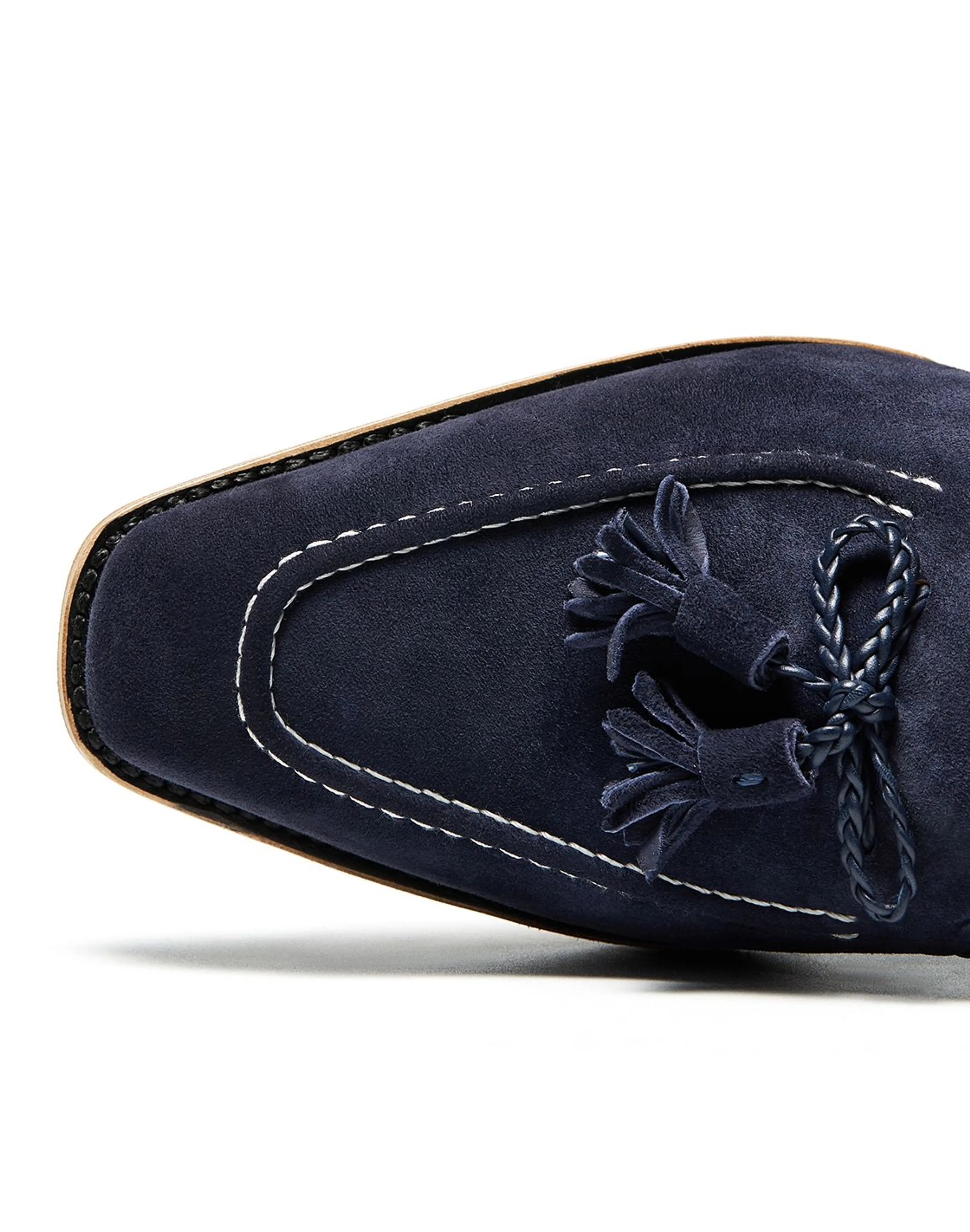 Men's Suede Tassel Loafers - Image 3
