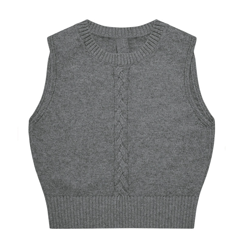 Merino Cable Knit Vest - Image 5