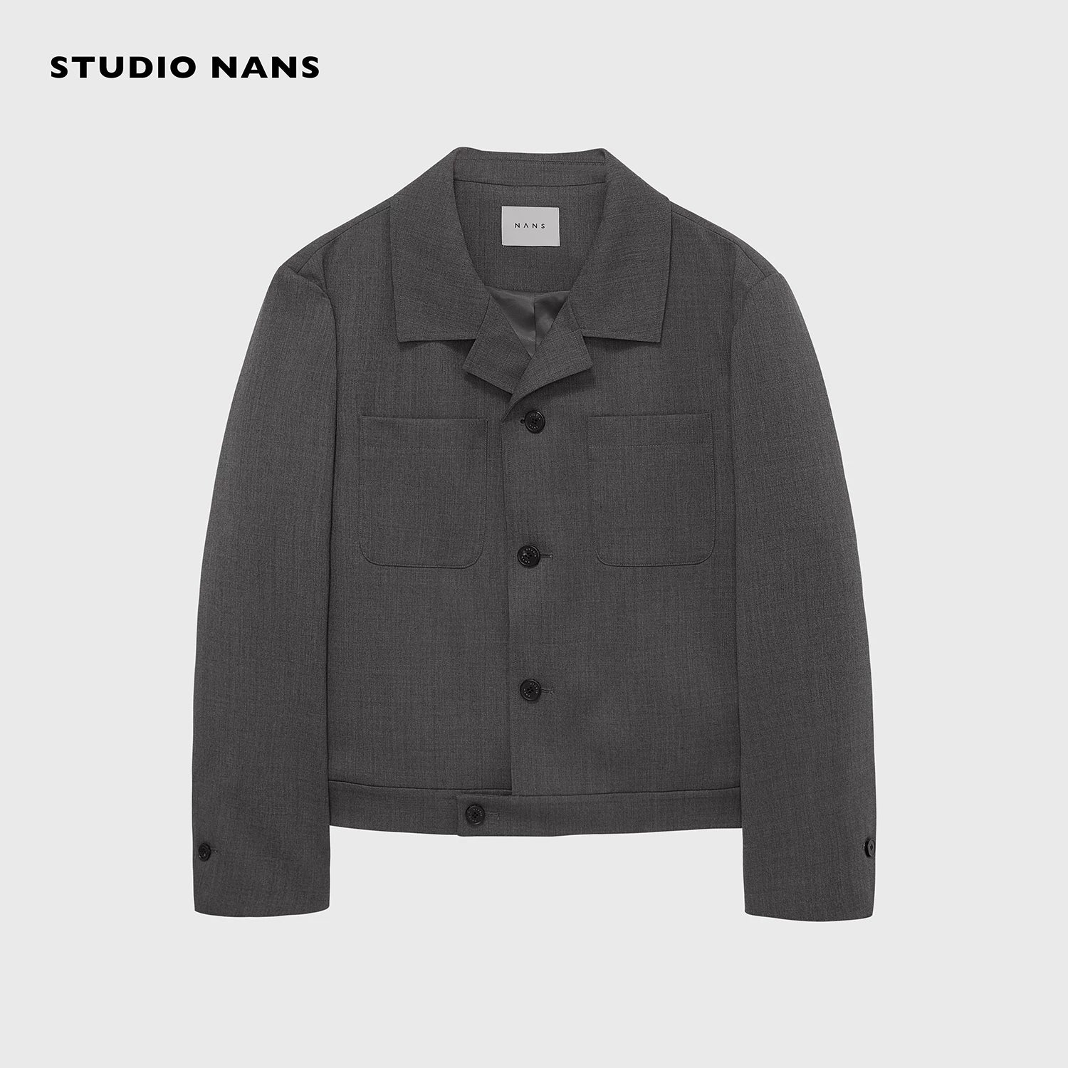 Merino Cuban-Collar Short Jacket - Image 6