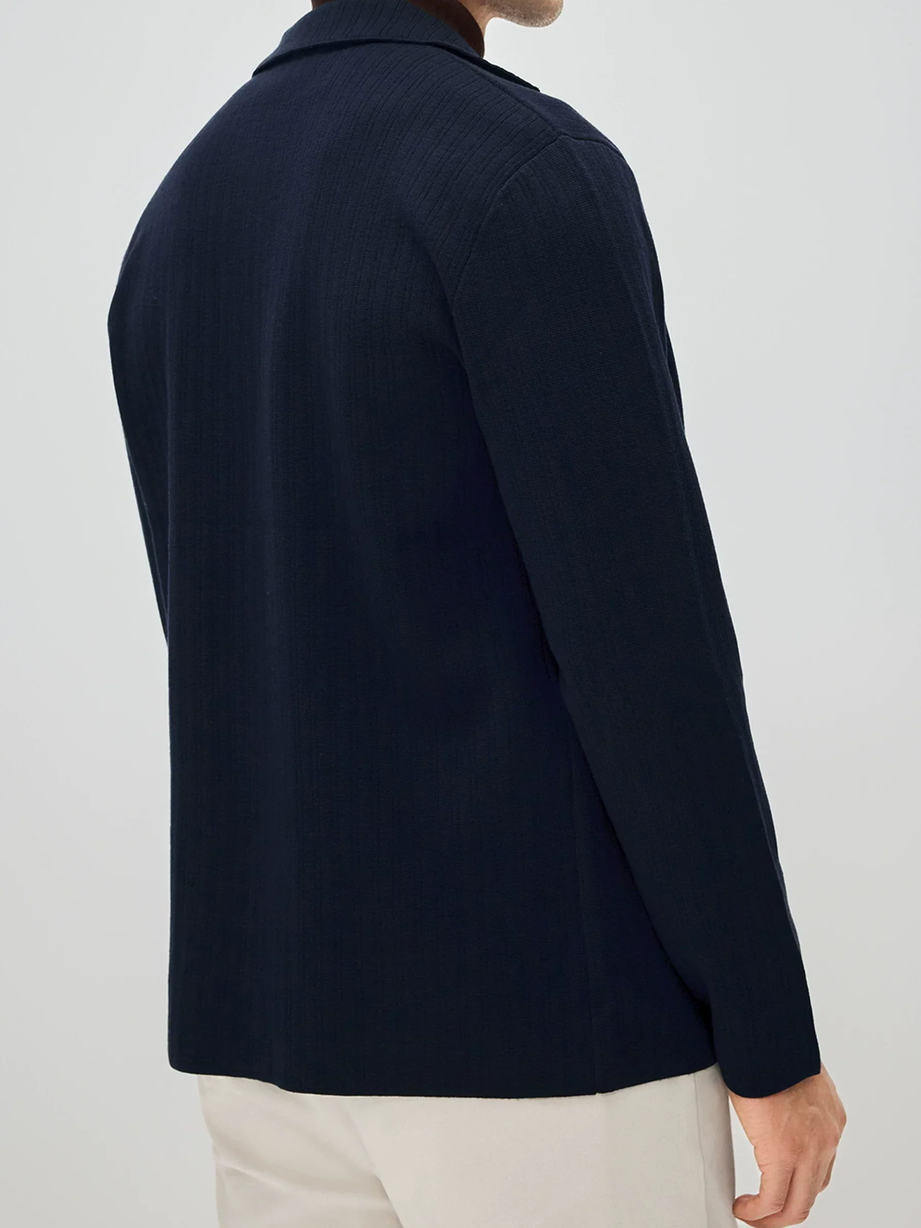 Merino Knit Blazer Cardigan - Image 4