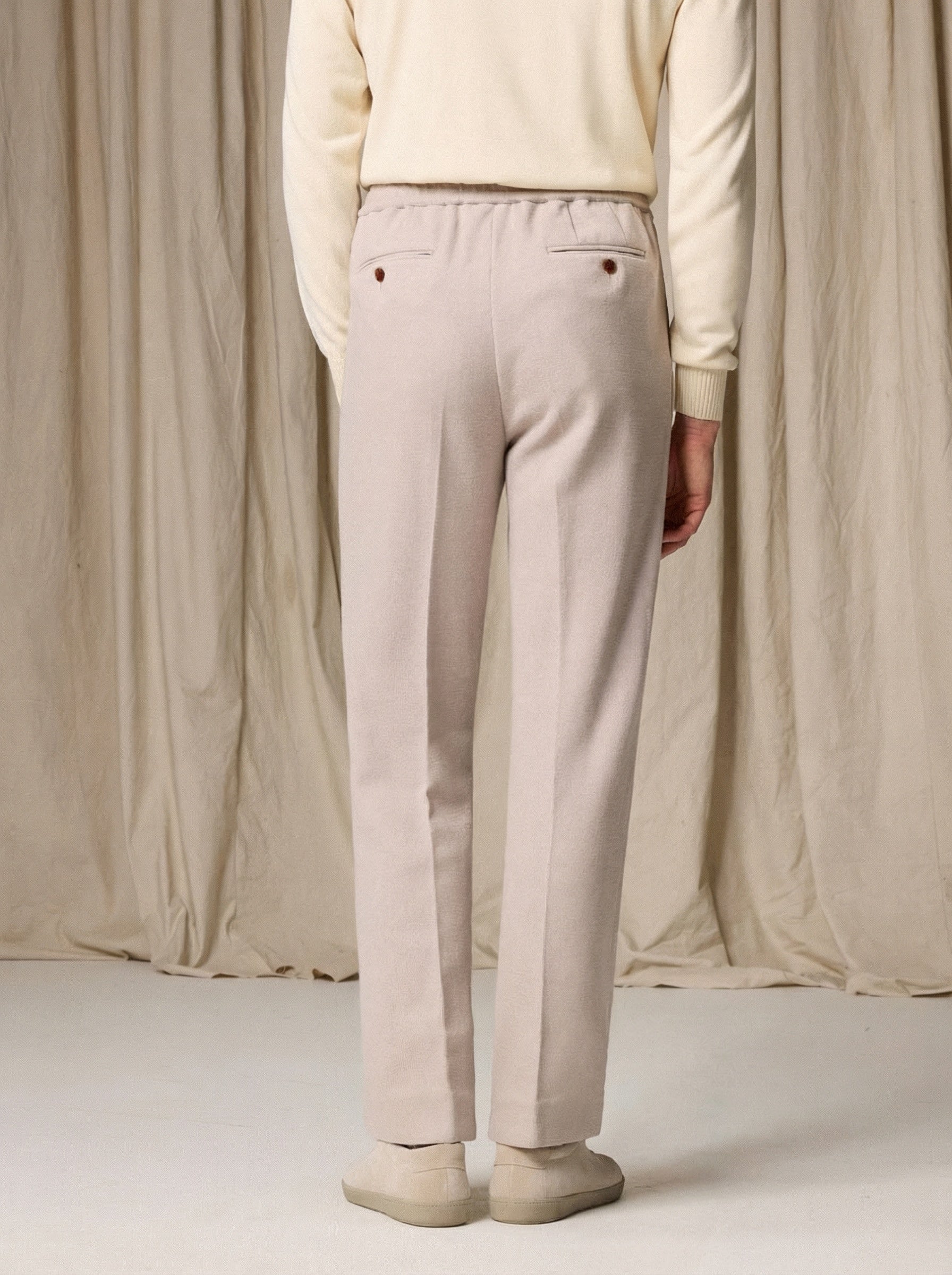 Merino Knit Drawstring Trousers - Image 2
