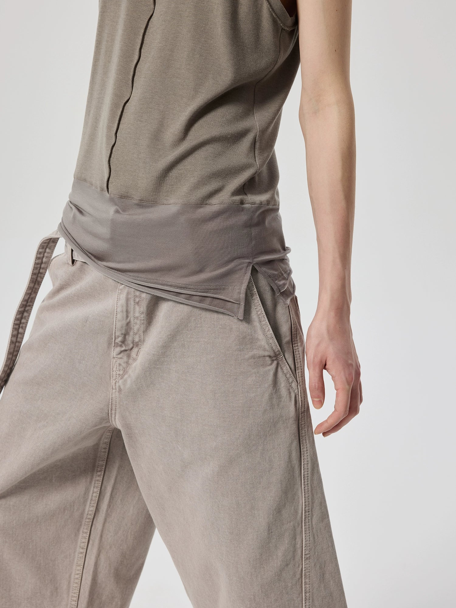 Merino Lyocell Layered Hem Tank - Image 2