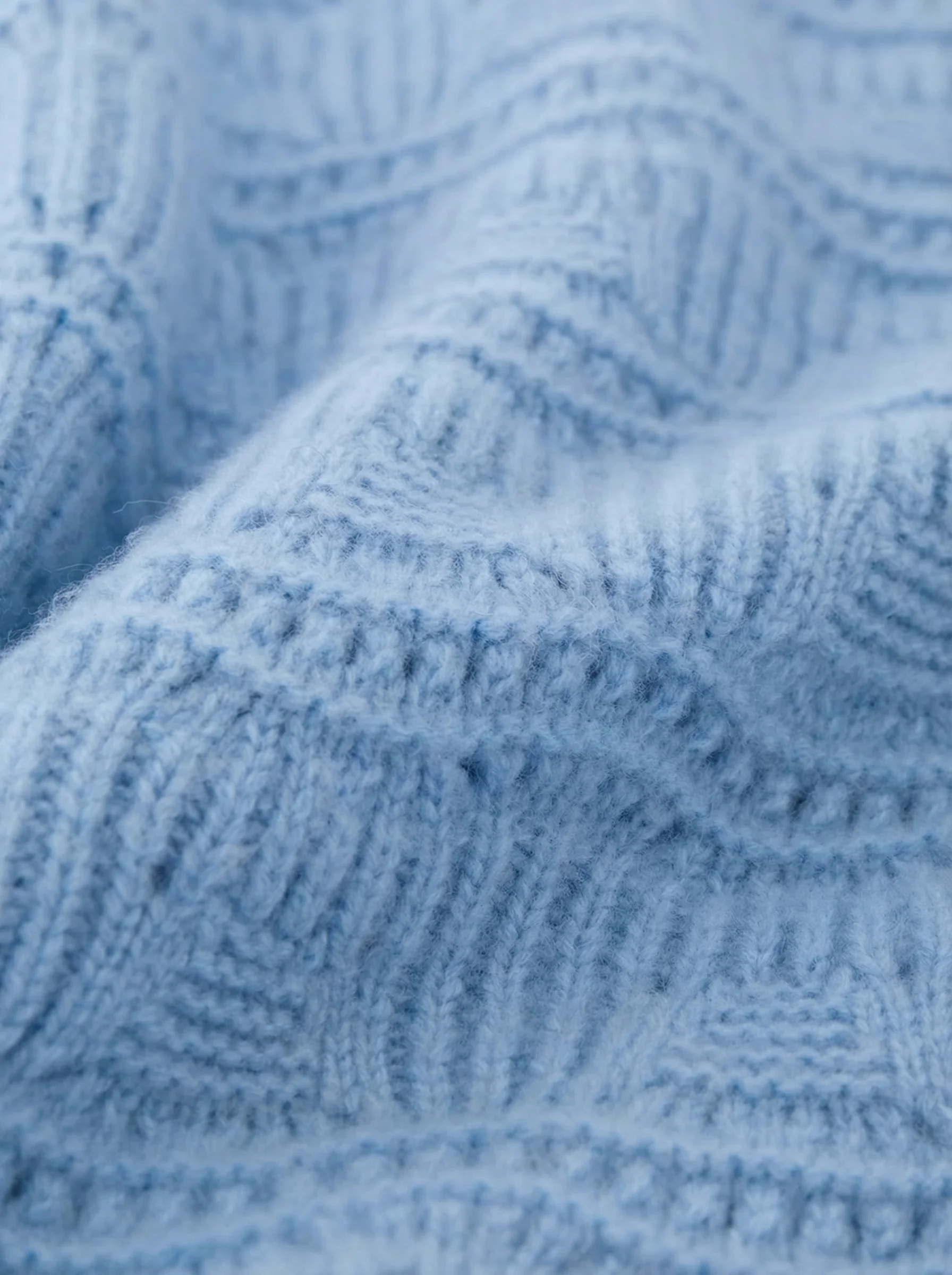 Merino Openwork Collar Cardigan - Image 3