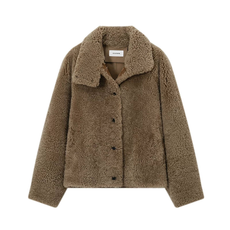 Merino Shearling Boxy Jacket - Image 2