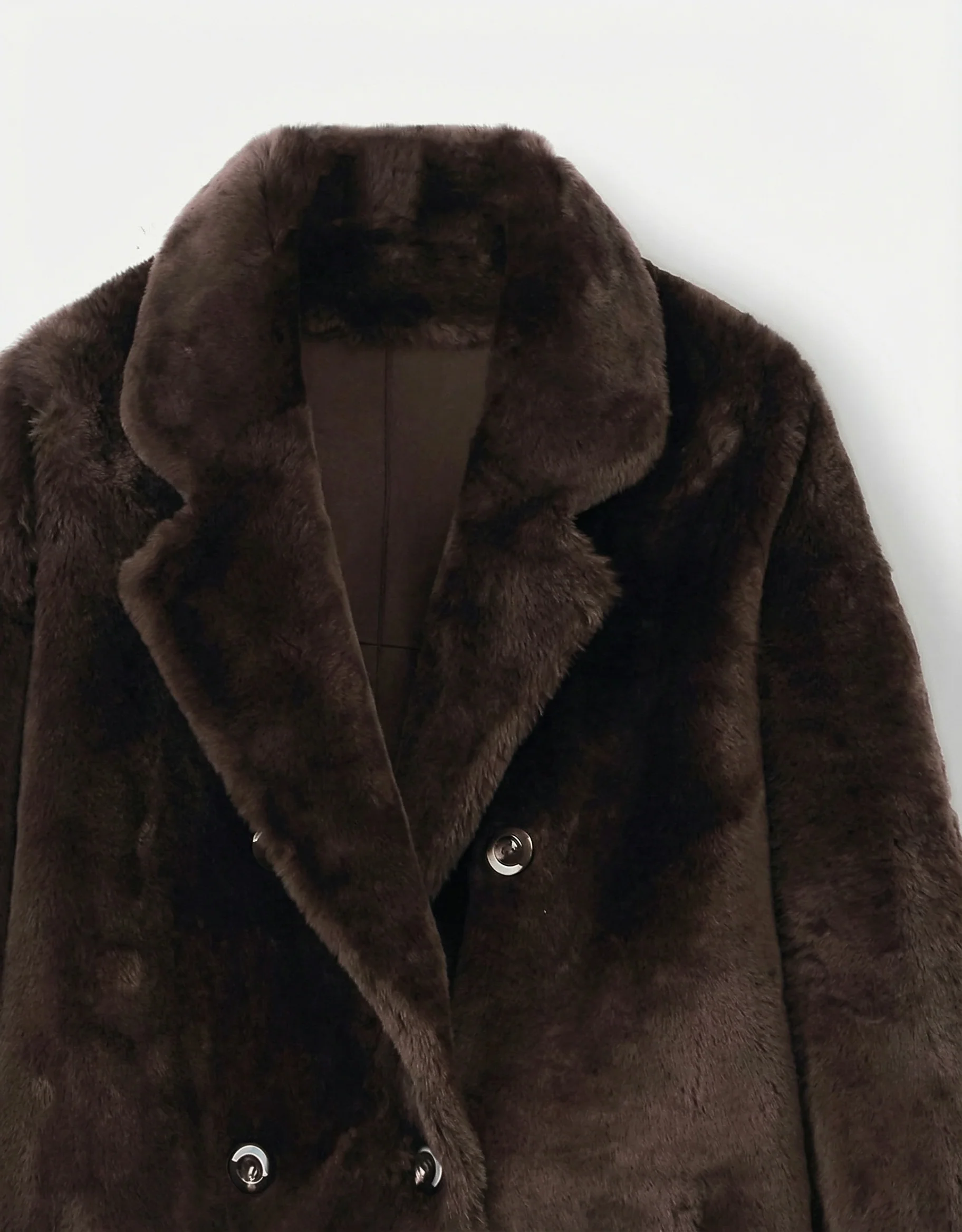 Merino Shearling Double-Breasted Coat - Image 5