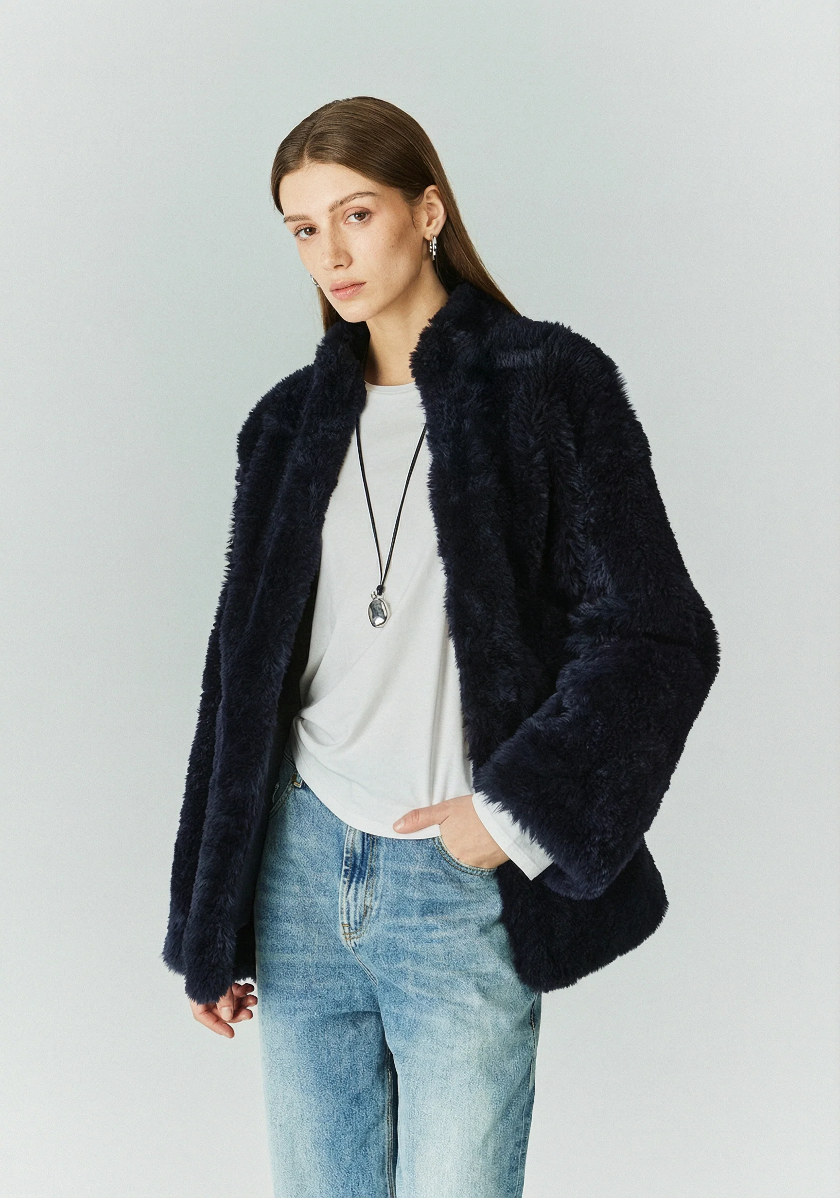 Merino Shearling Short Coat - Image 8