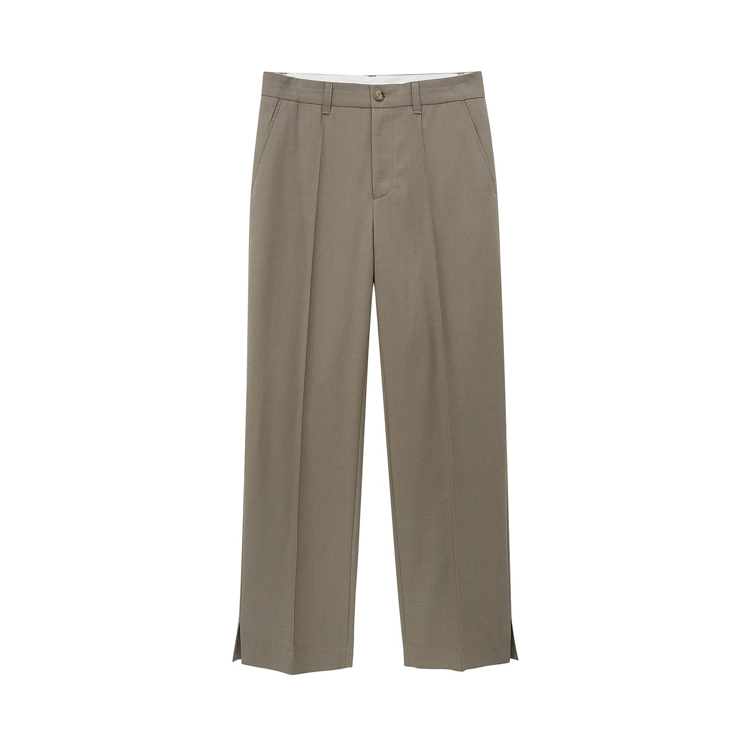 Merino Slit-Hem Trousers - Image 3