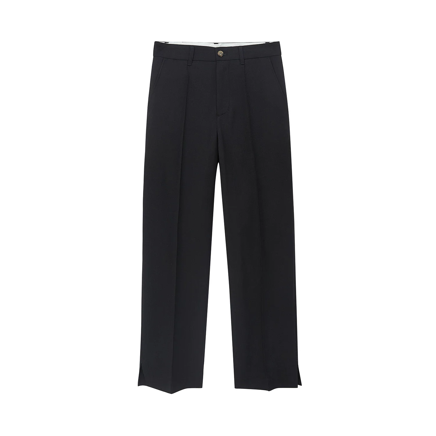 Merino Slit-Hem Trousers - Image 4