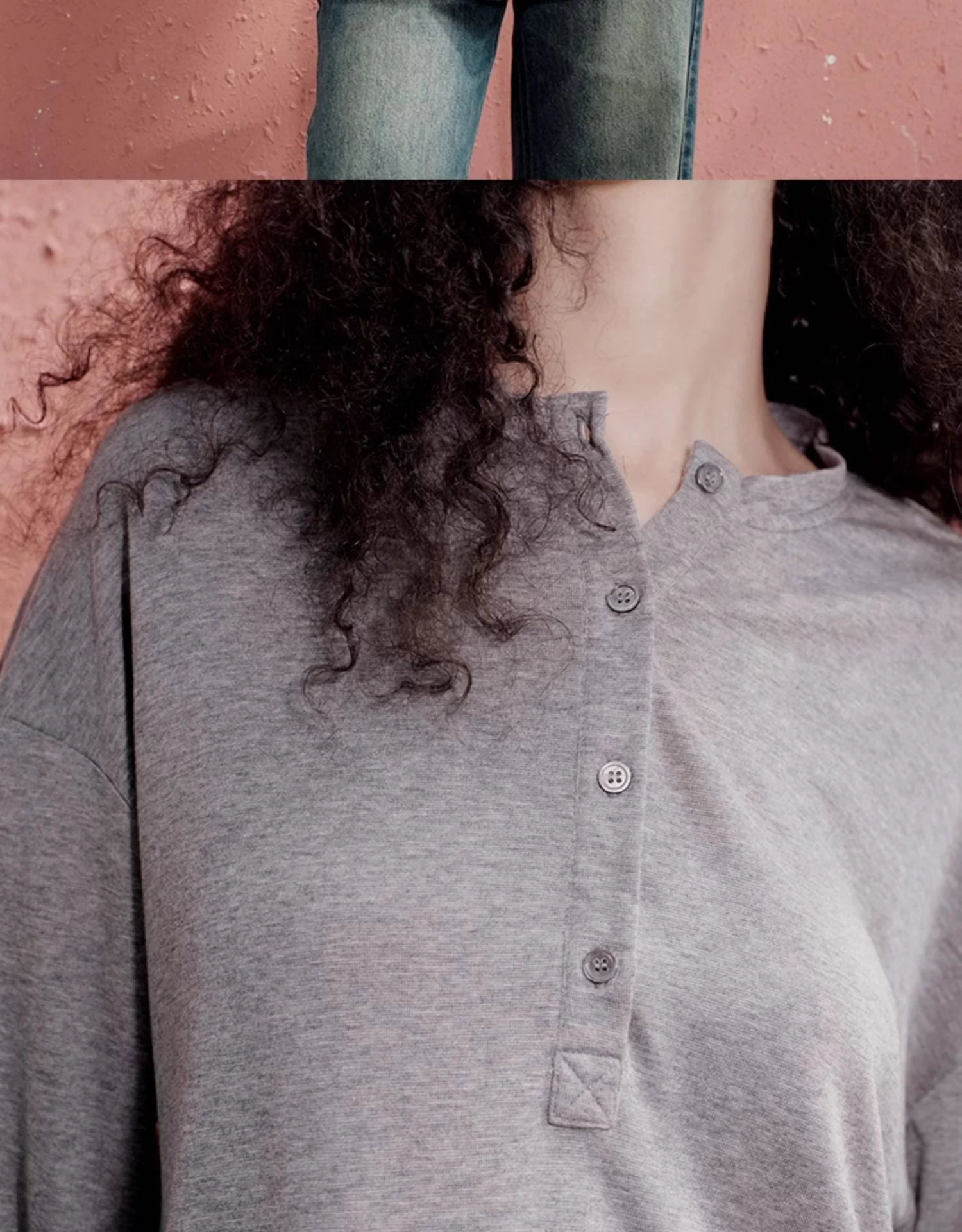 Merino Tencel Wool Henley Shirt - Image 6
