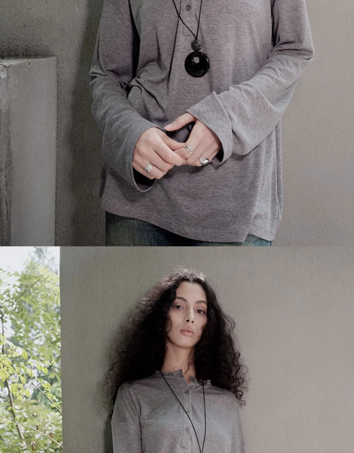 Merino Tencel Wool Henley Shirt - Image 8