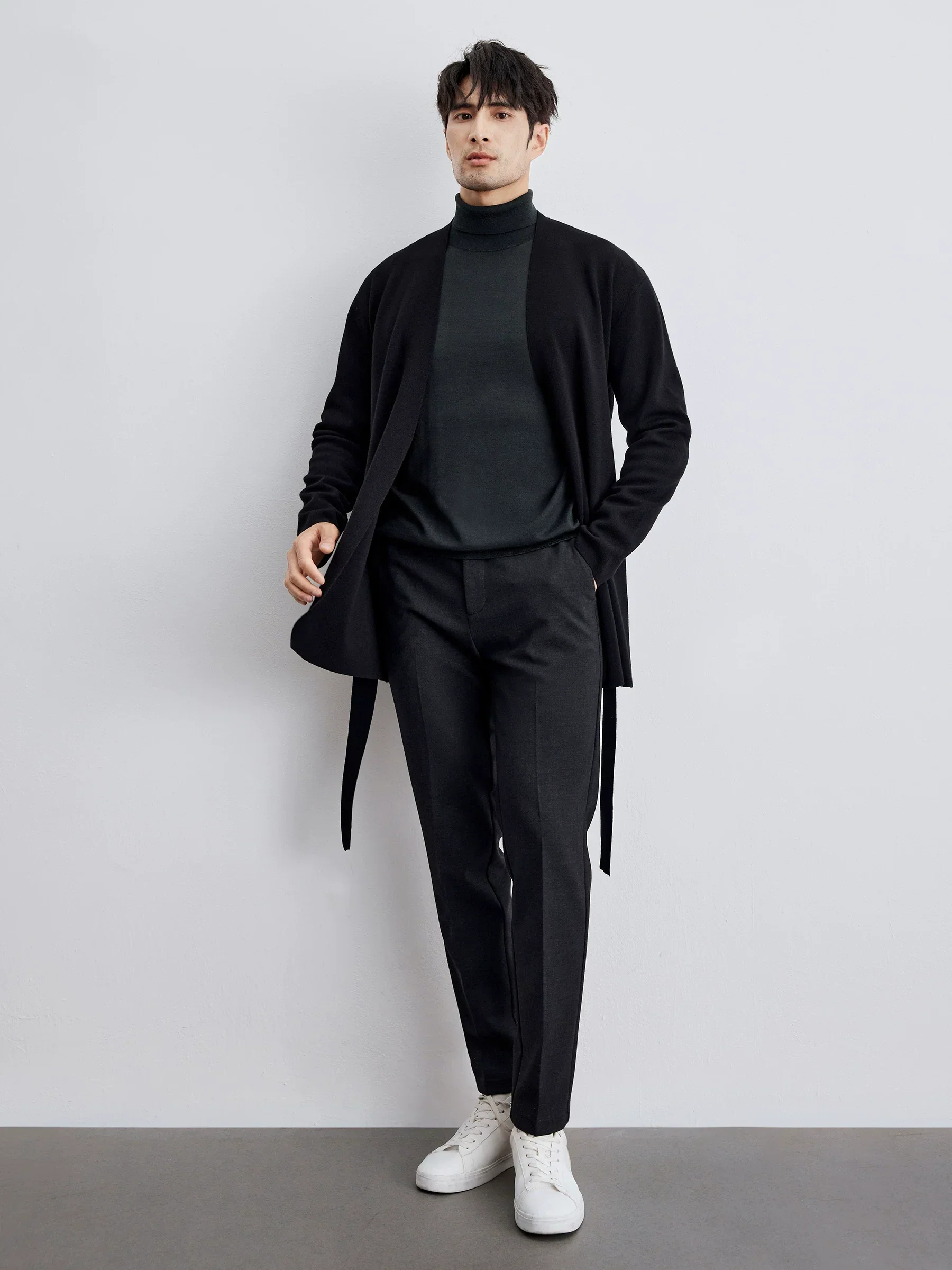 Merino Tie-Front Cardigan - Image 2