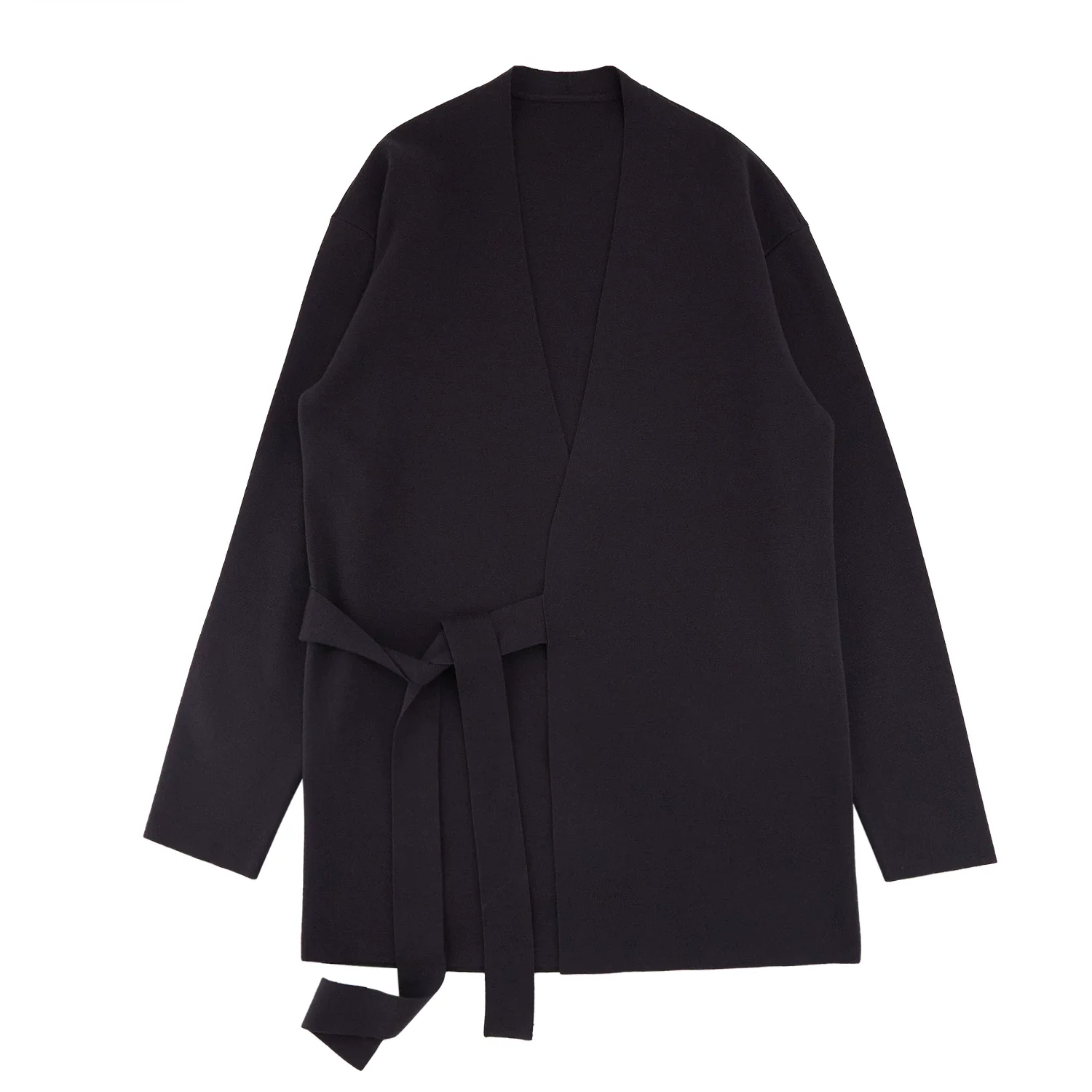 Merino Tie-Front Cardigan - Image 5