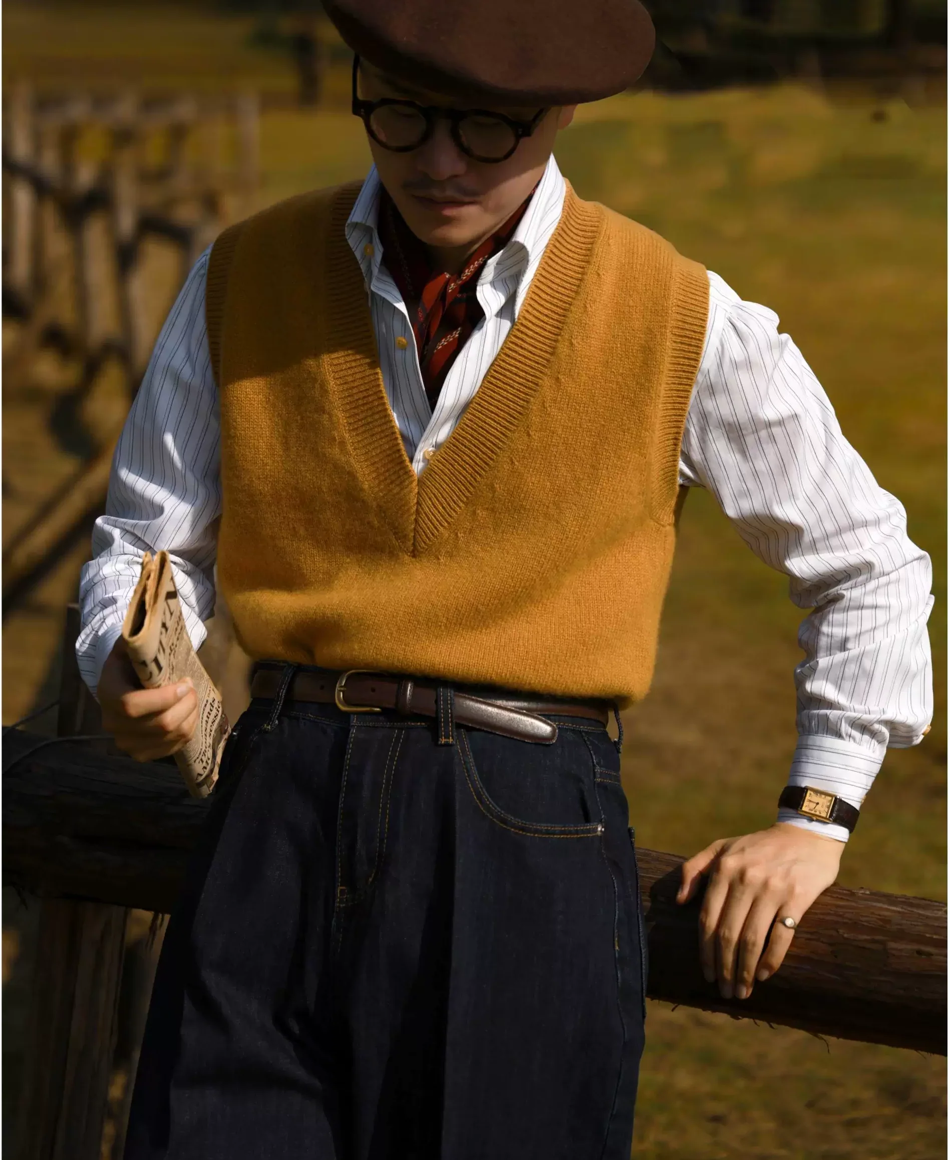 Merino V-Neck Vest - Image 4
