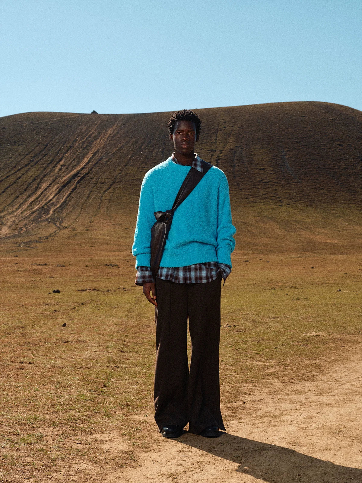 Merino Wool Blended Textured Sweater - Image 3