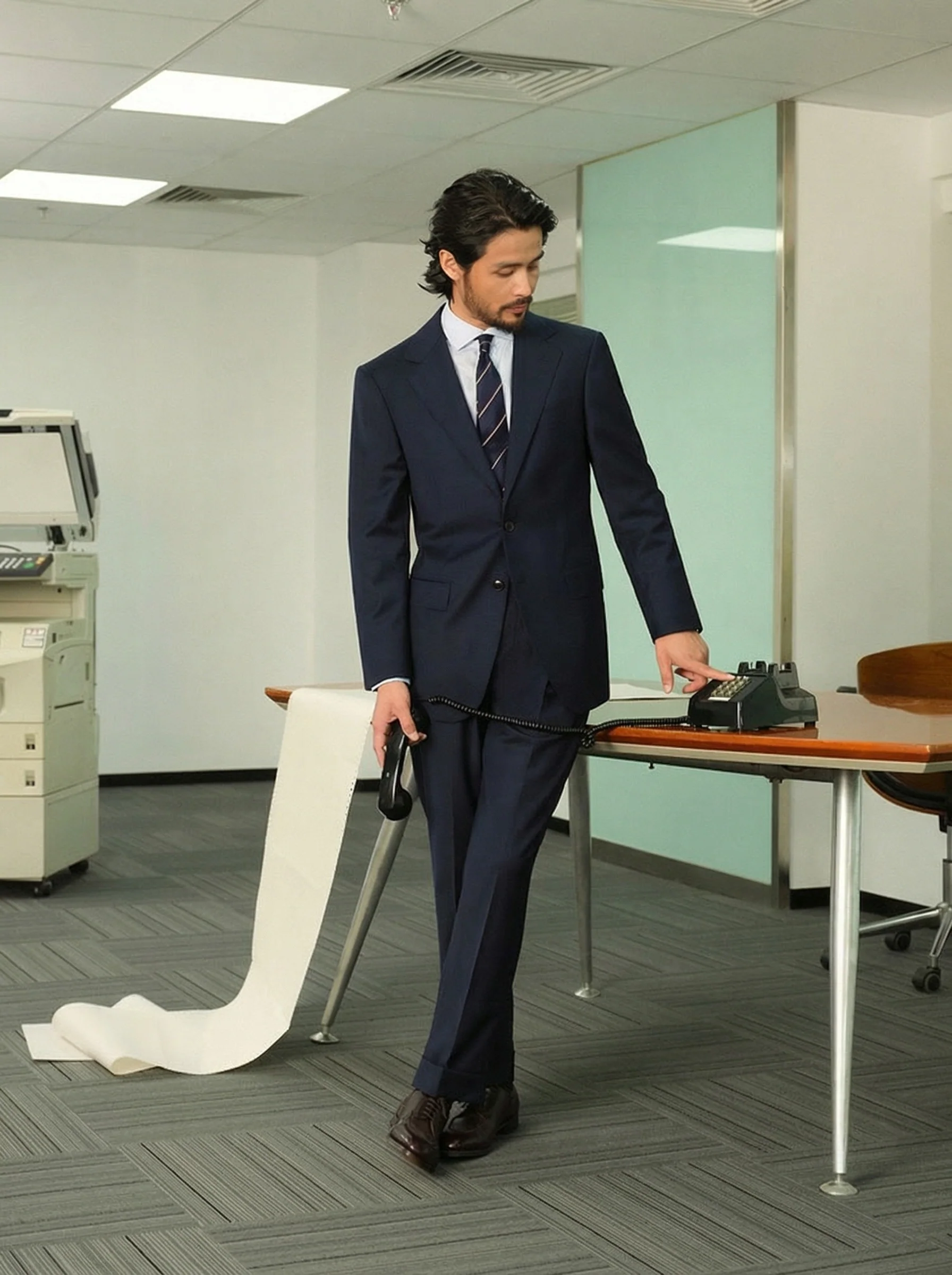 Merino Wool Business Trousers - Image 3