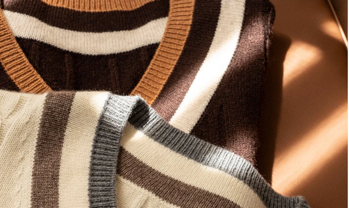 Merino Wool Cable Knit Vest - Image 11