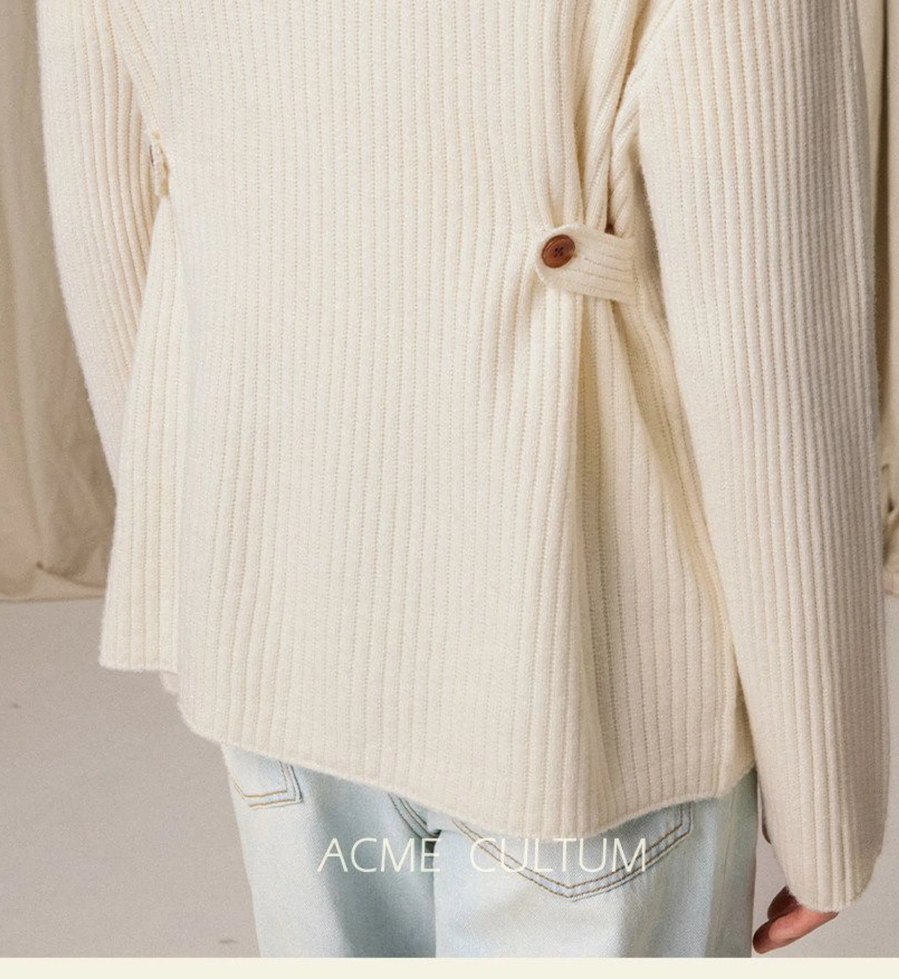 Merino Wool Double-Breasted Knit Jacket - Image 7