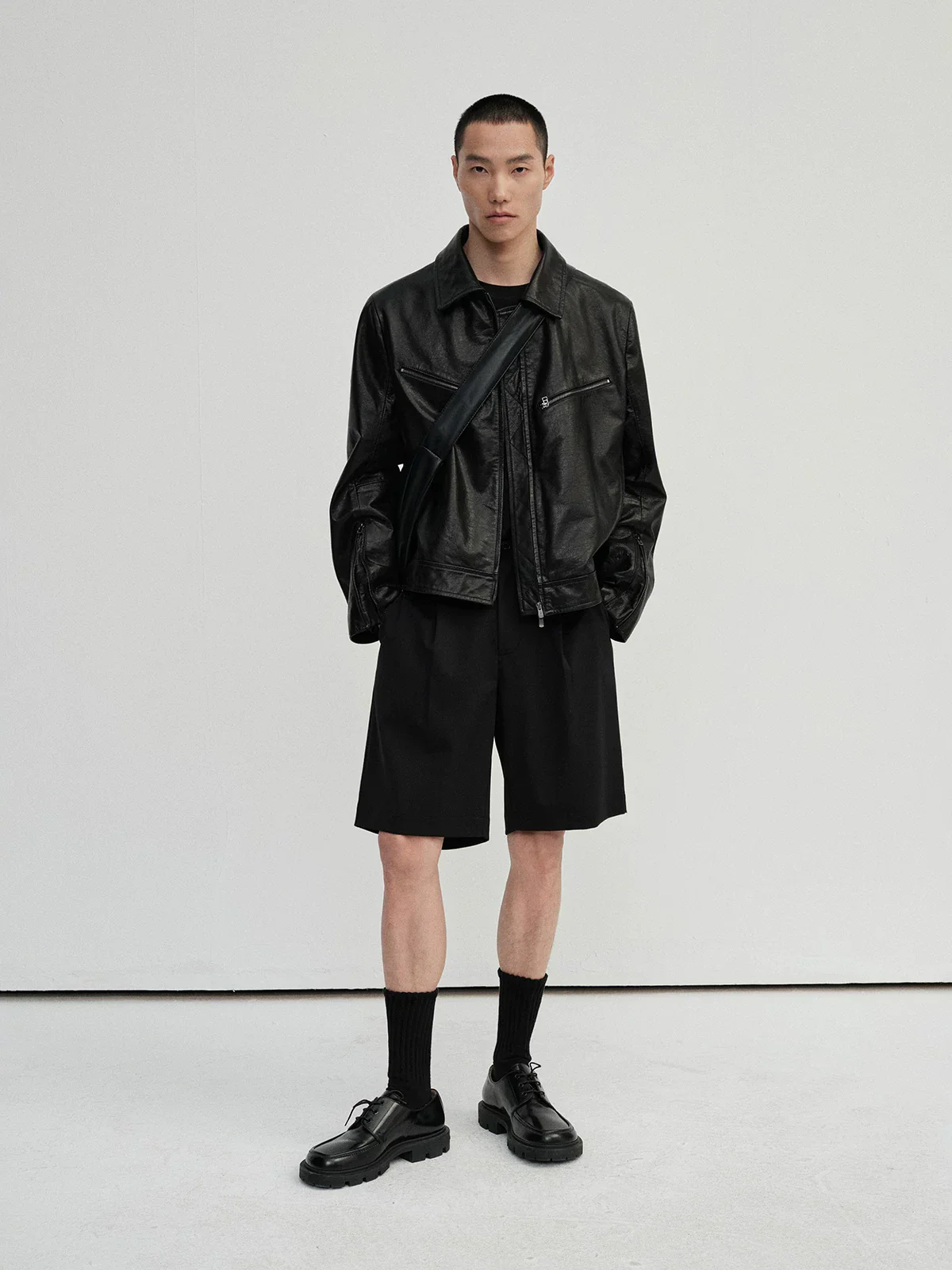 Merino Wool Suit Shorts and Pleated Skirt - Image 4