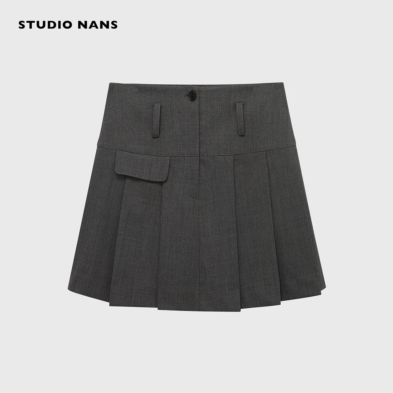 Merino Wool Suit Shorts and Pleated Skirt - Image 8